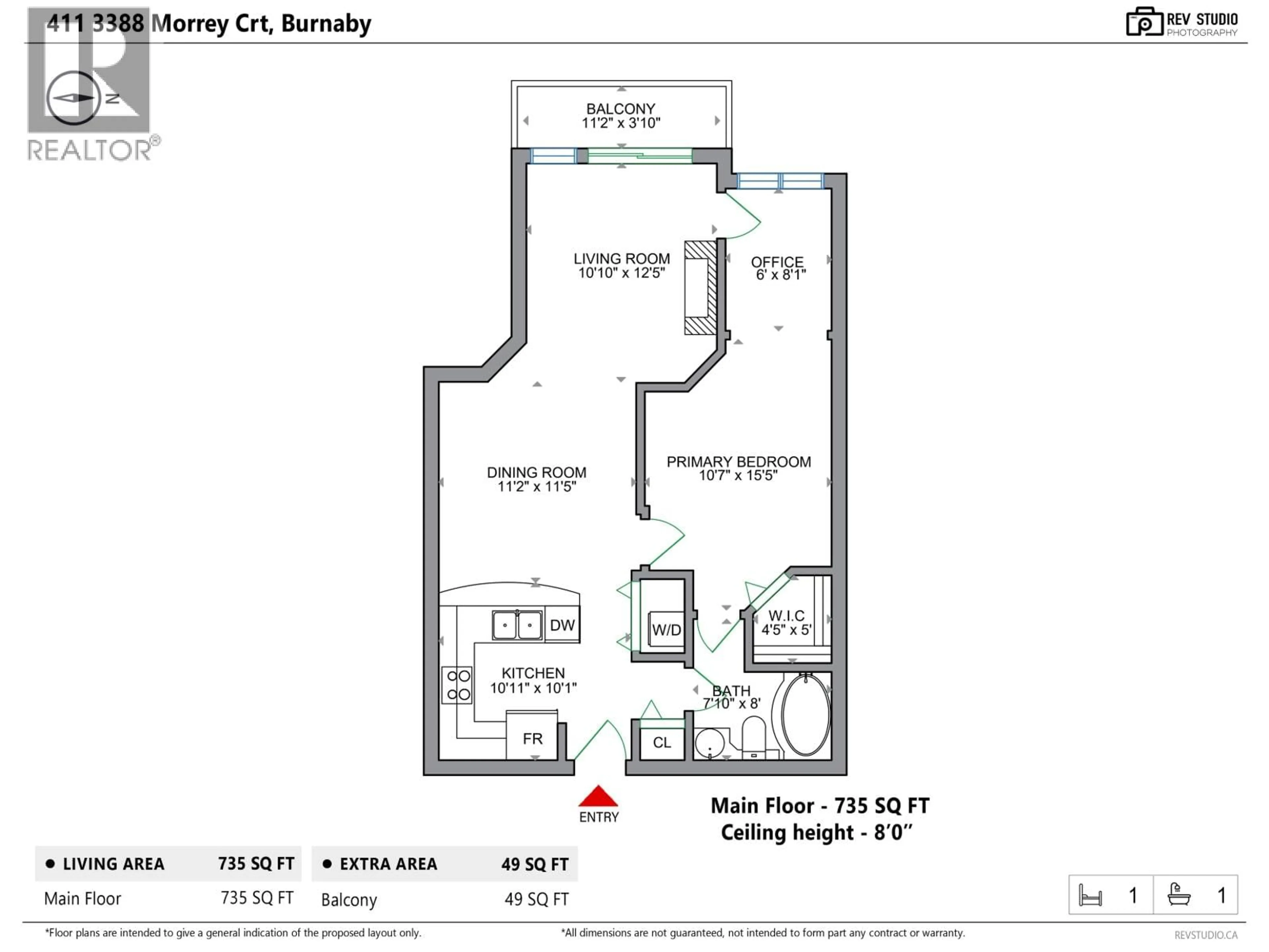 Floor plan for 411 - 3388 MORREY COURT, Burnaby British Columbia V3J7Y5