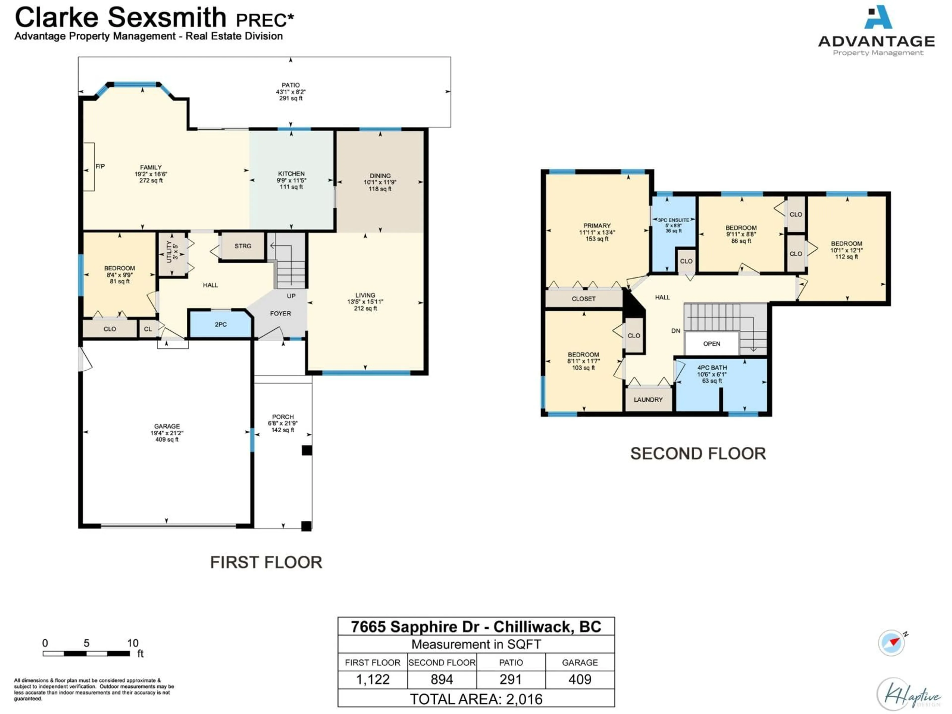 Floor plan for 7665 SAPPHIRE DRIVE, Chilliwack British Columbia V2R3A7