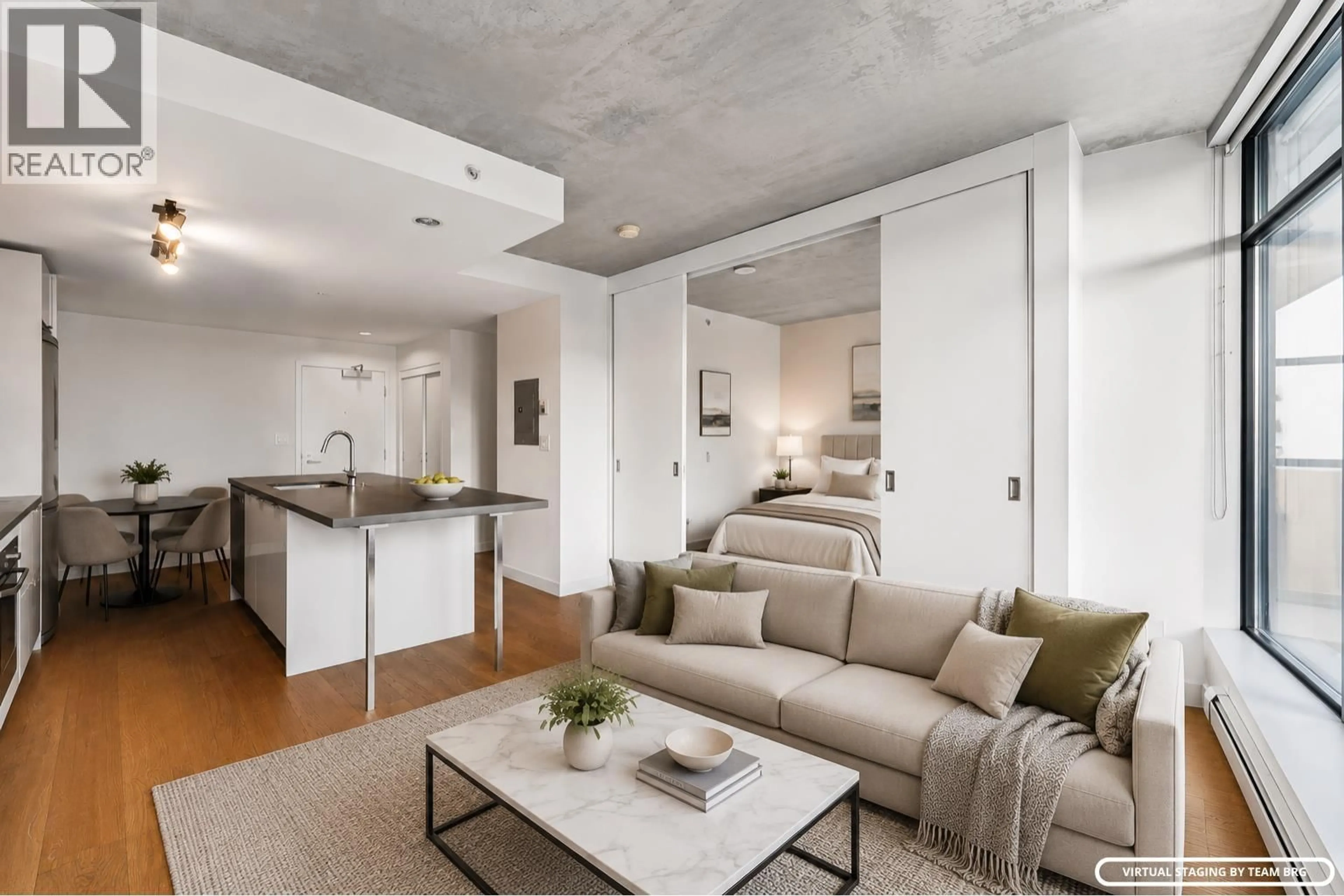 Living room with furniture, unknown for 2408 - 108 CORDOVA STREET, Vancouver British Columbia V6B0G5