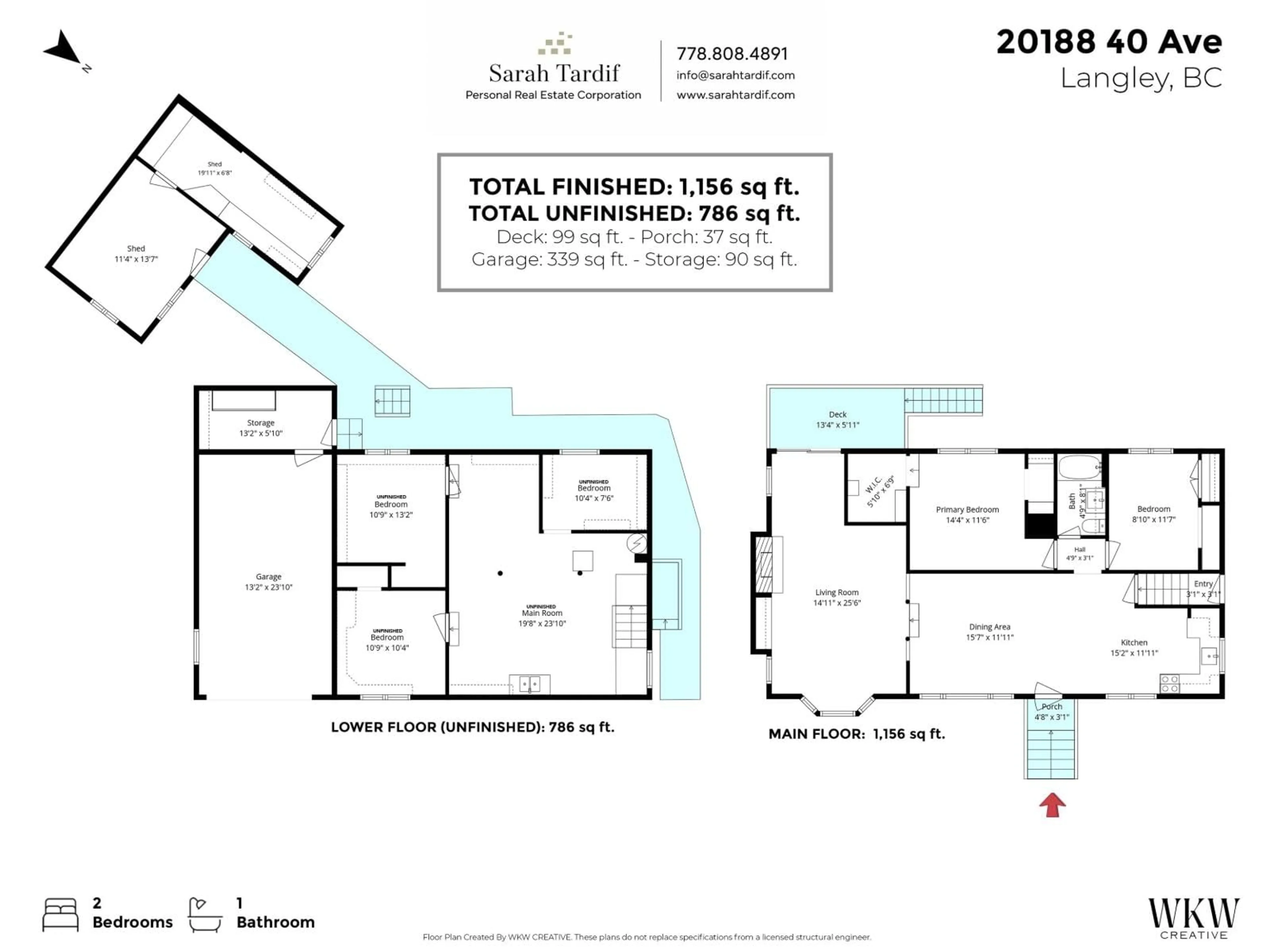 Floor plan for 20188 40 AVENUE, Langley British Columbia V3A2W5