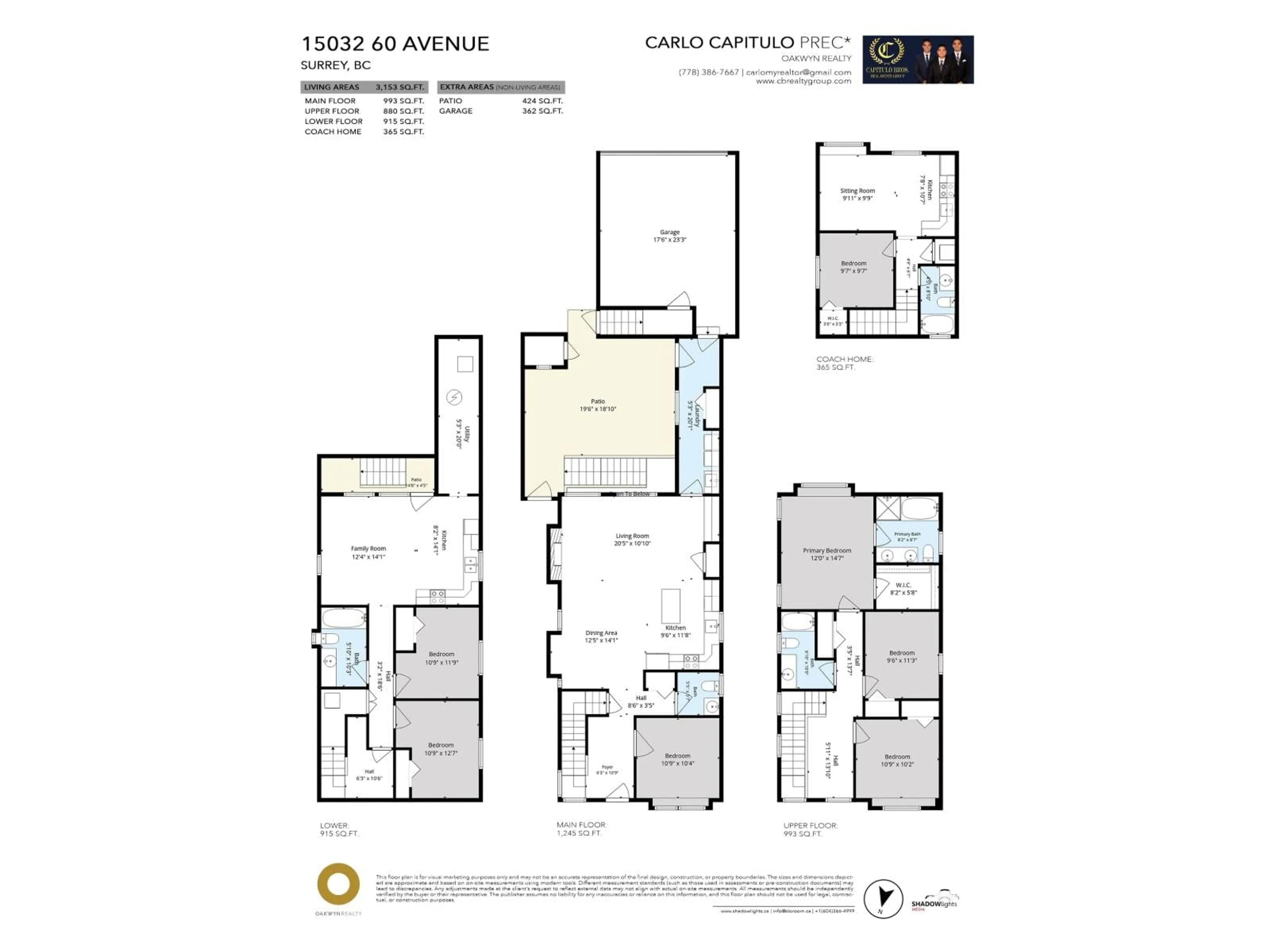 Floor plan for 15032 60 AVENUE, Surrey British Columbia V3S5X6