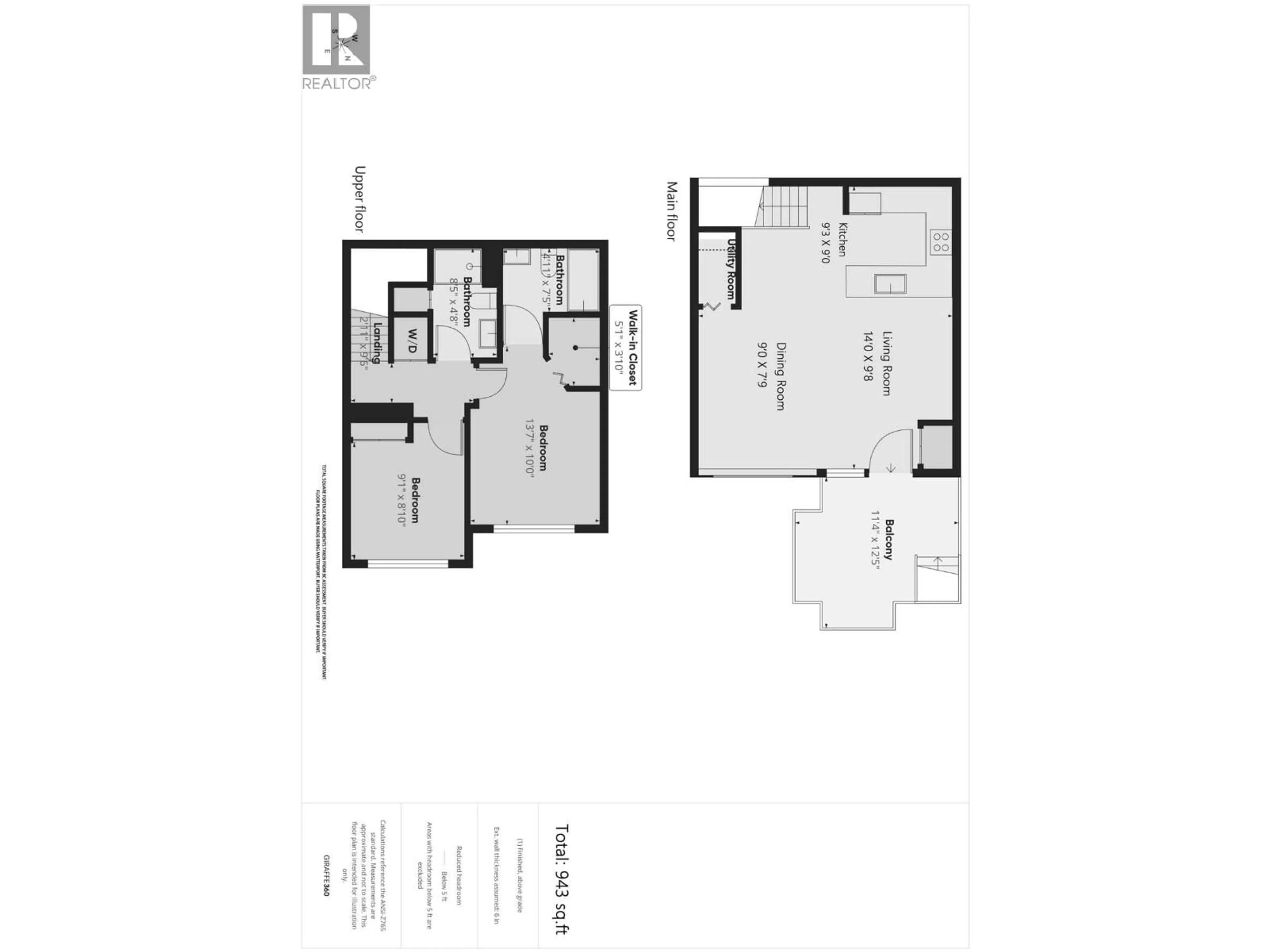 Floor plan for 13 - 3201 NOEL DRIVE, Burnaby British Columbia V3J0G9