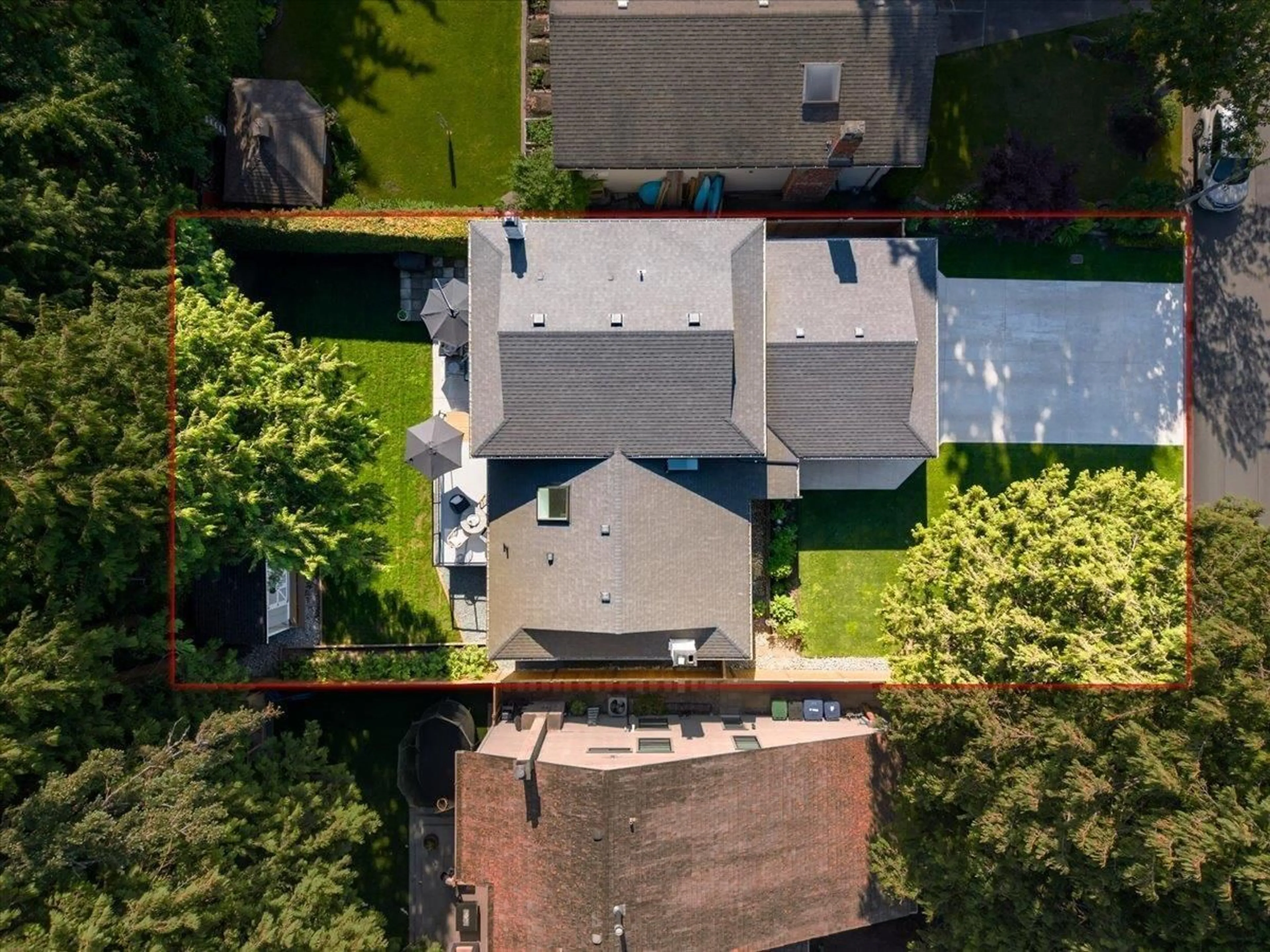 A pic from outside/outdoor area/front of a property/back of a property/a pic from drone, street for 12674 19 AVENUE, Surrey British Columbia V4A5T7