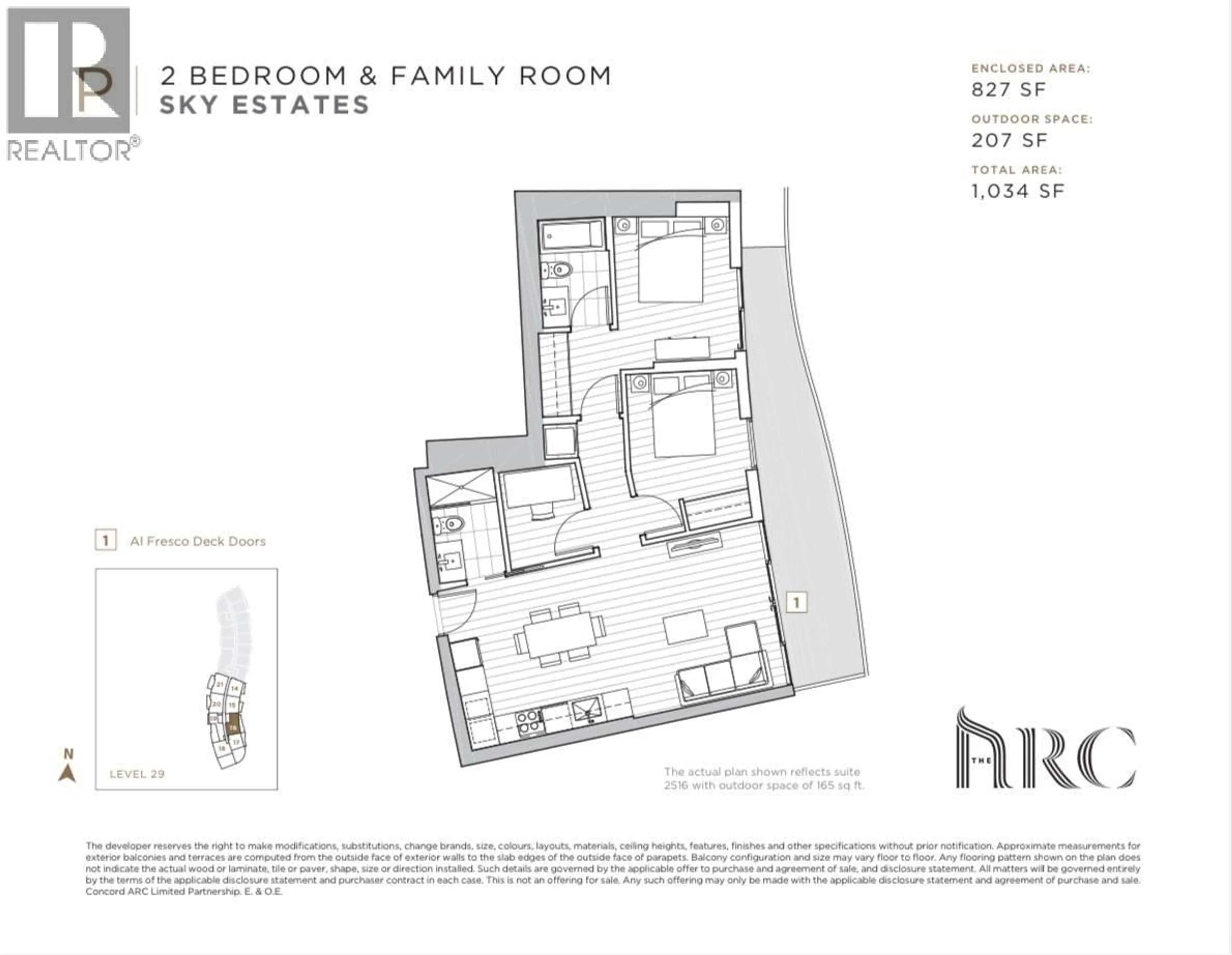 Floor plan for 2916 - 89 NELSON STREET, Vancouver British Columbia V6Z0E7