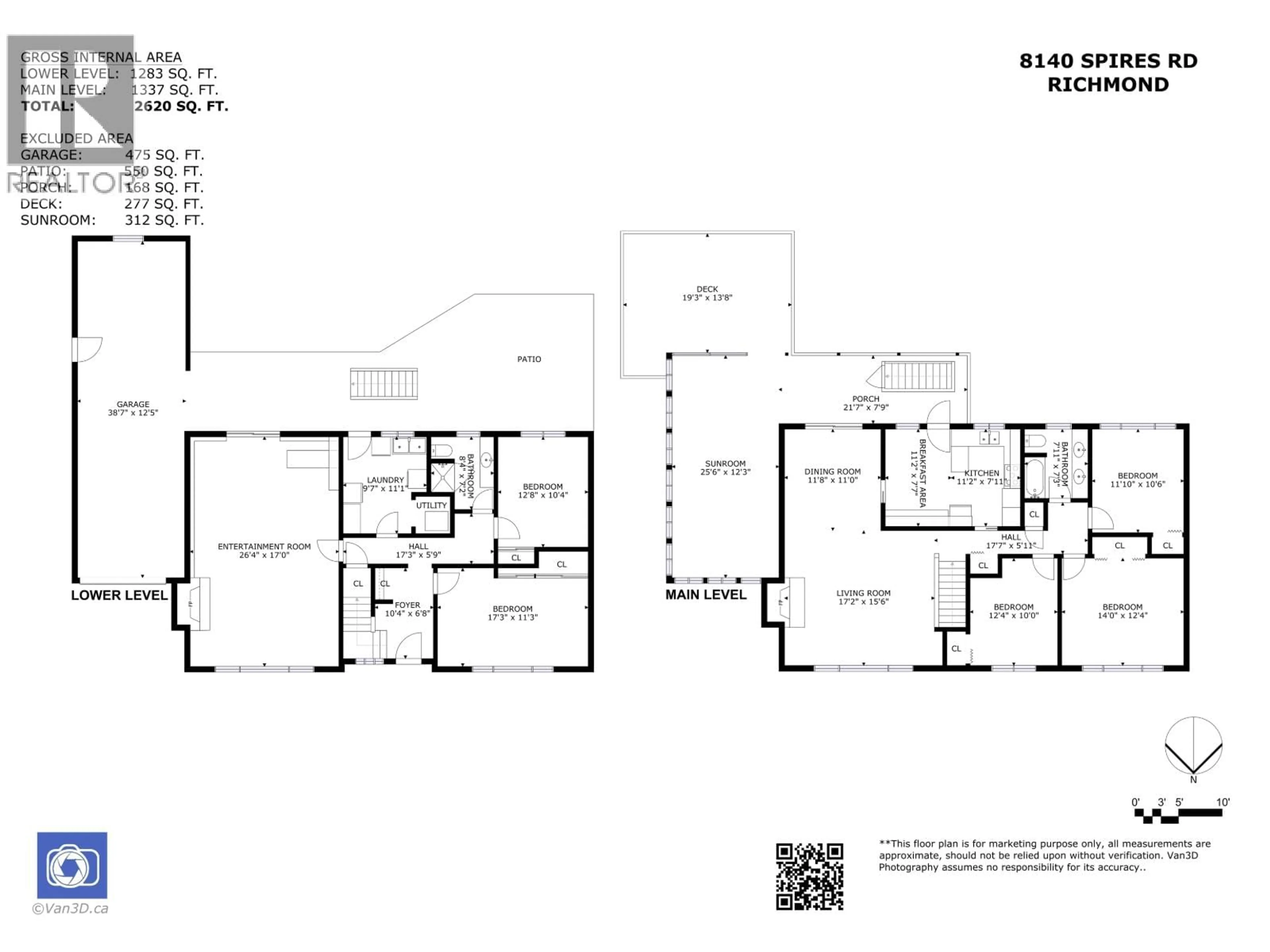 Floor plan for 8140 SPIRES ROAD, Richmond British Columbia V6Y1V9
