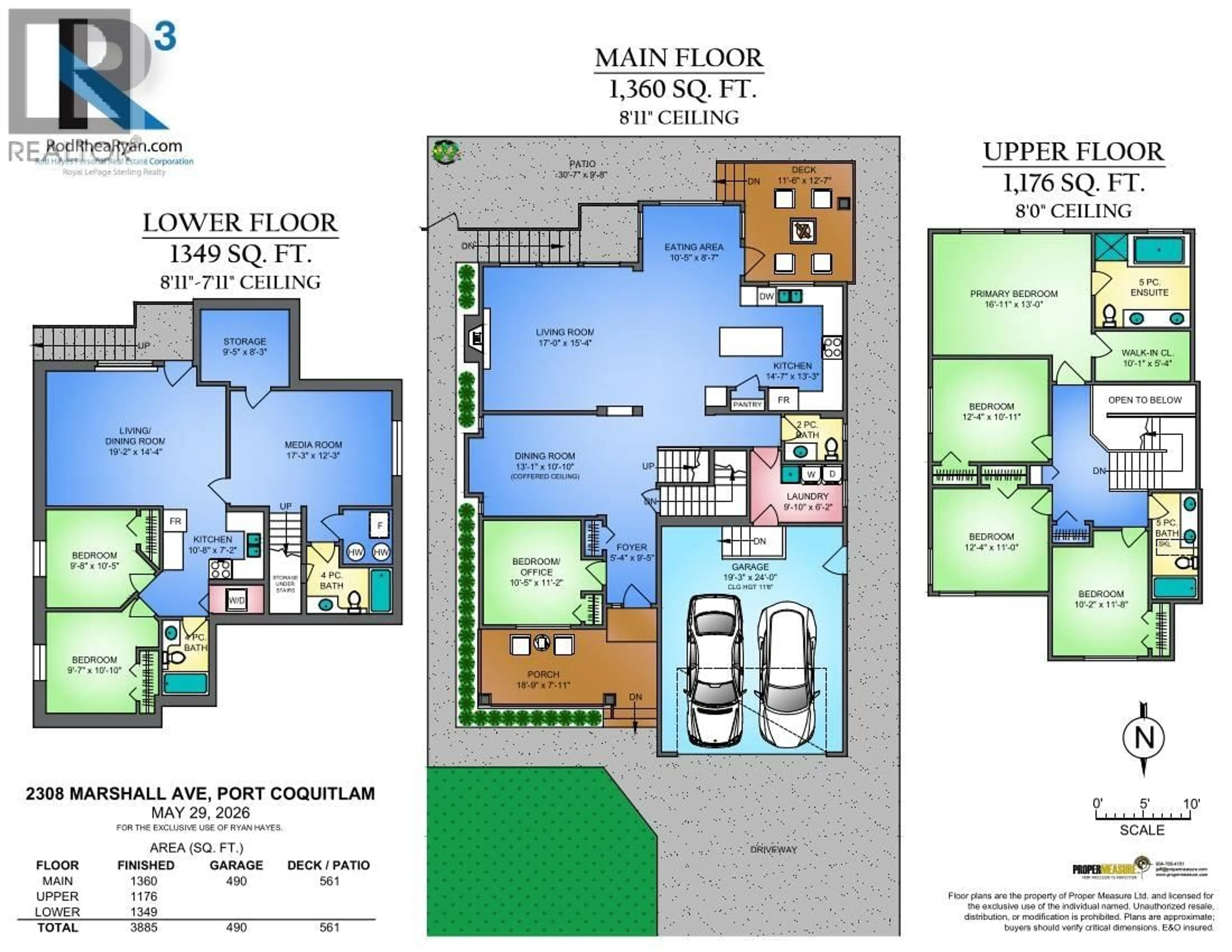 Floor plan for 2308 MARSHALL AVENUE, Port Coquitlam British Columbia V3C1M3