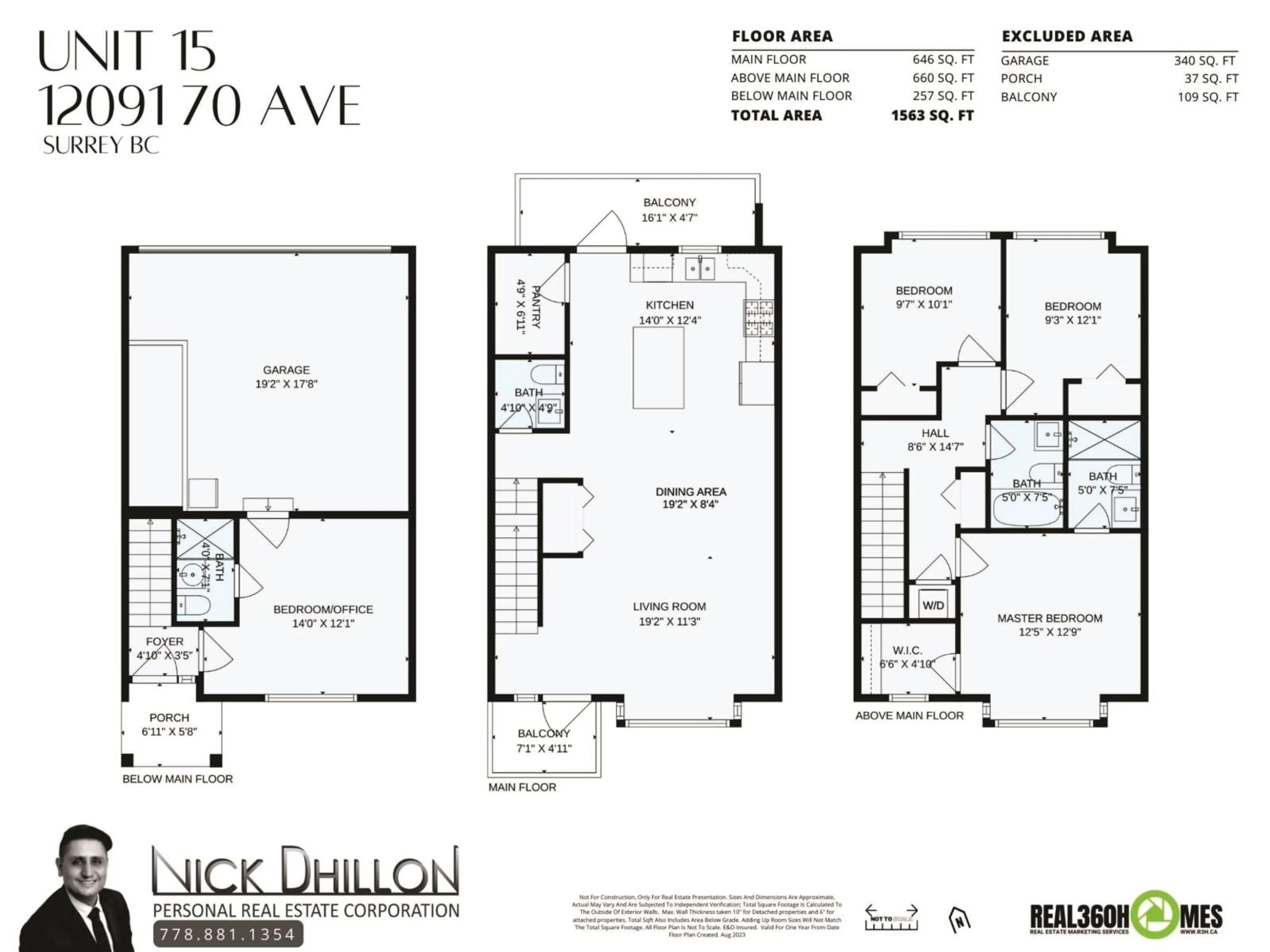 Floor plan for 15 - 12091 70 AVENUE, Surrey British Columbia V3W1A6