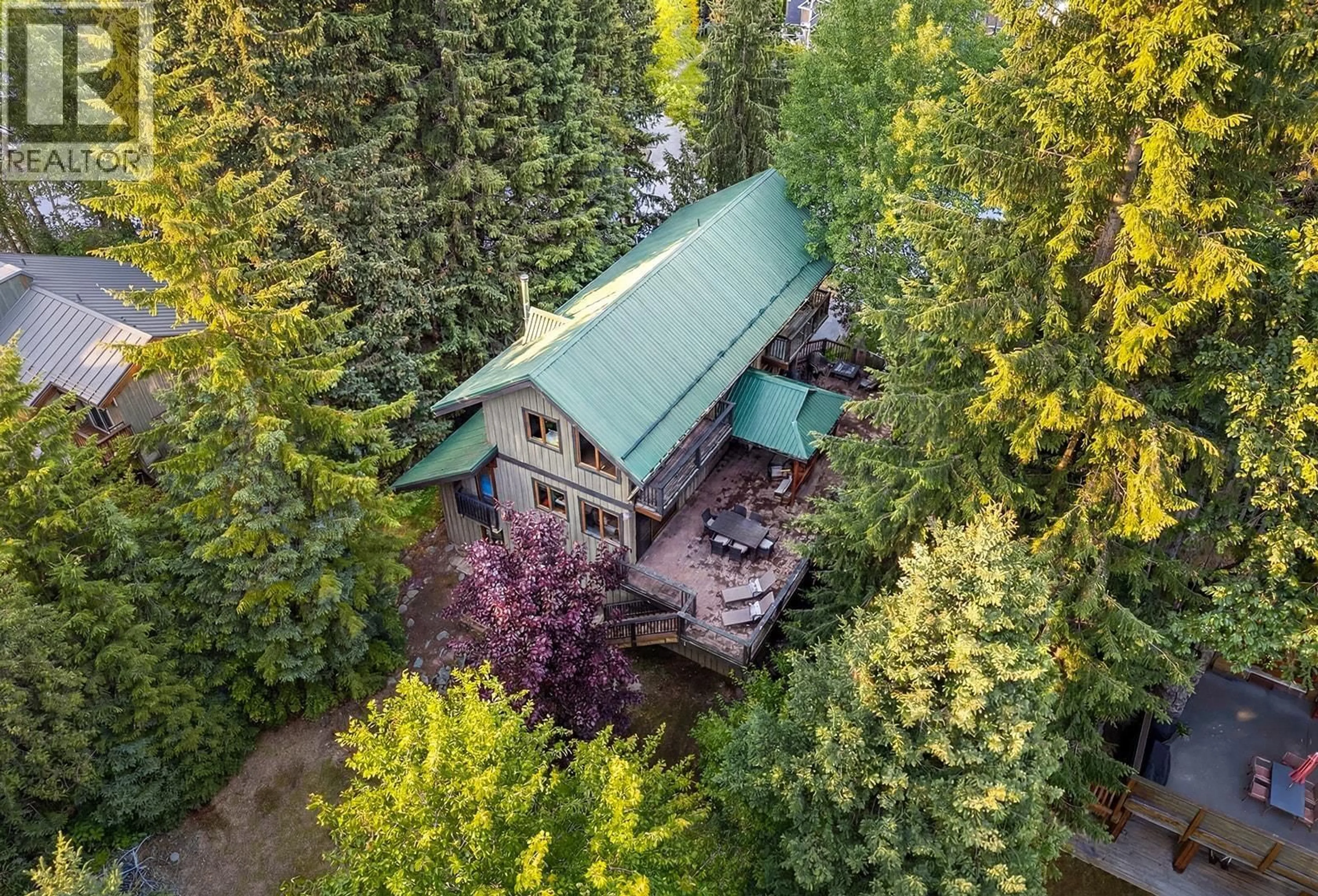A pic from outside/outdoor area/front of a property/back of a property/a pic from drone, forest/trees view for 7231 FITZSIMMONS ROAD, Whistler British Columbia V8E0E3