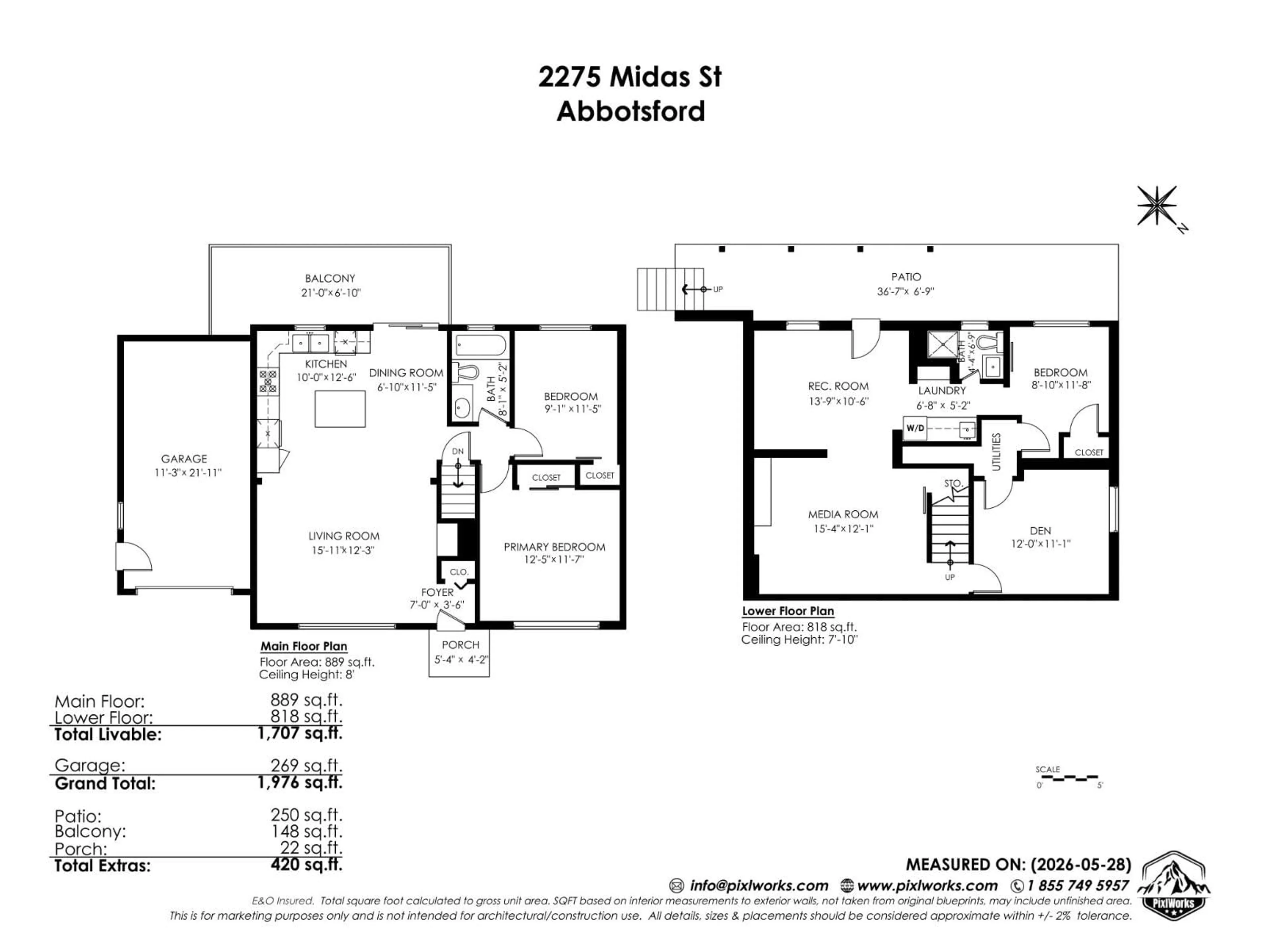 Floor plan for 2275 MIDAS STREET, Abbotsford British Columbia V2S4P9