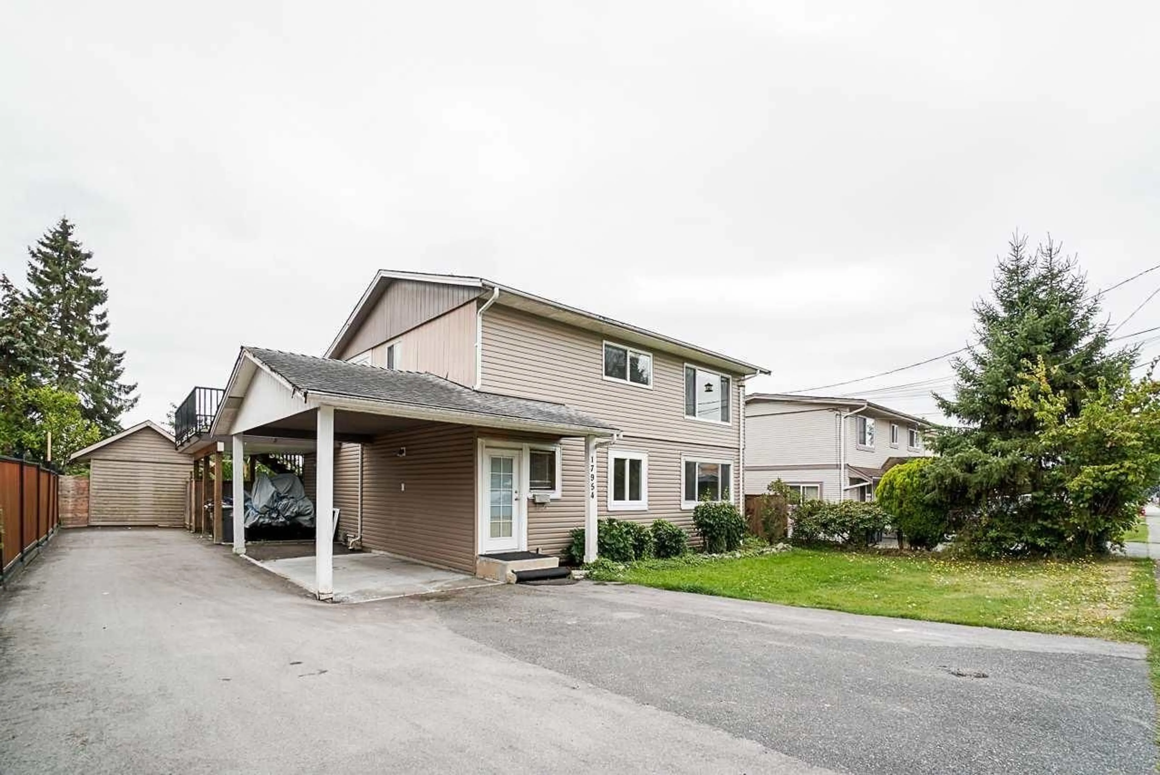 Home with vinyl exterior material, street for 17954 58 AVENUE, Surrey British Columbia V3S1L7