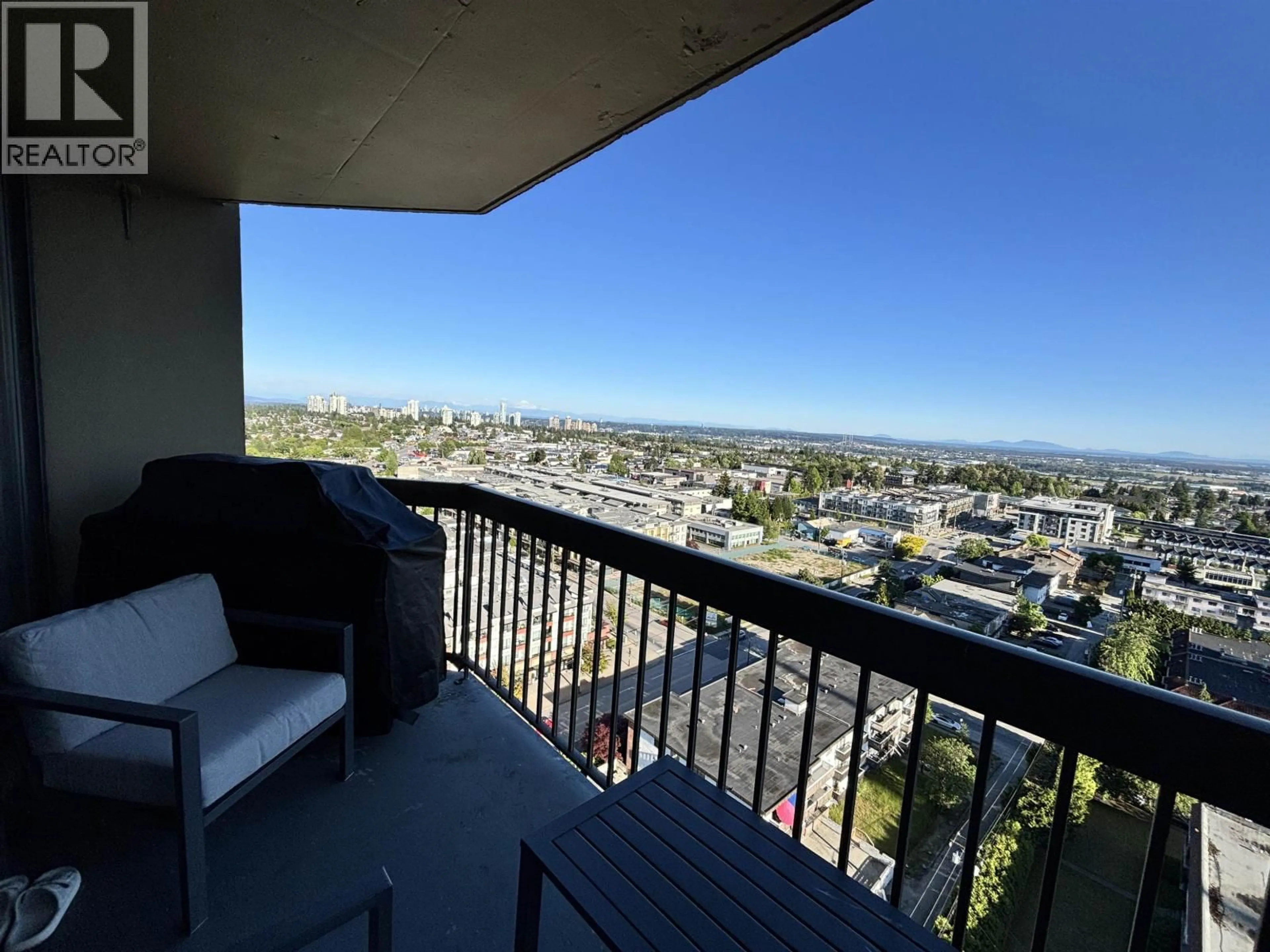 Balcony in the apartment, city buildings view from balcony for 1903 - 6540 BURLINGTON AVENUE, Burnaby British Columbia V5H4G3