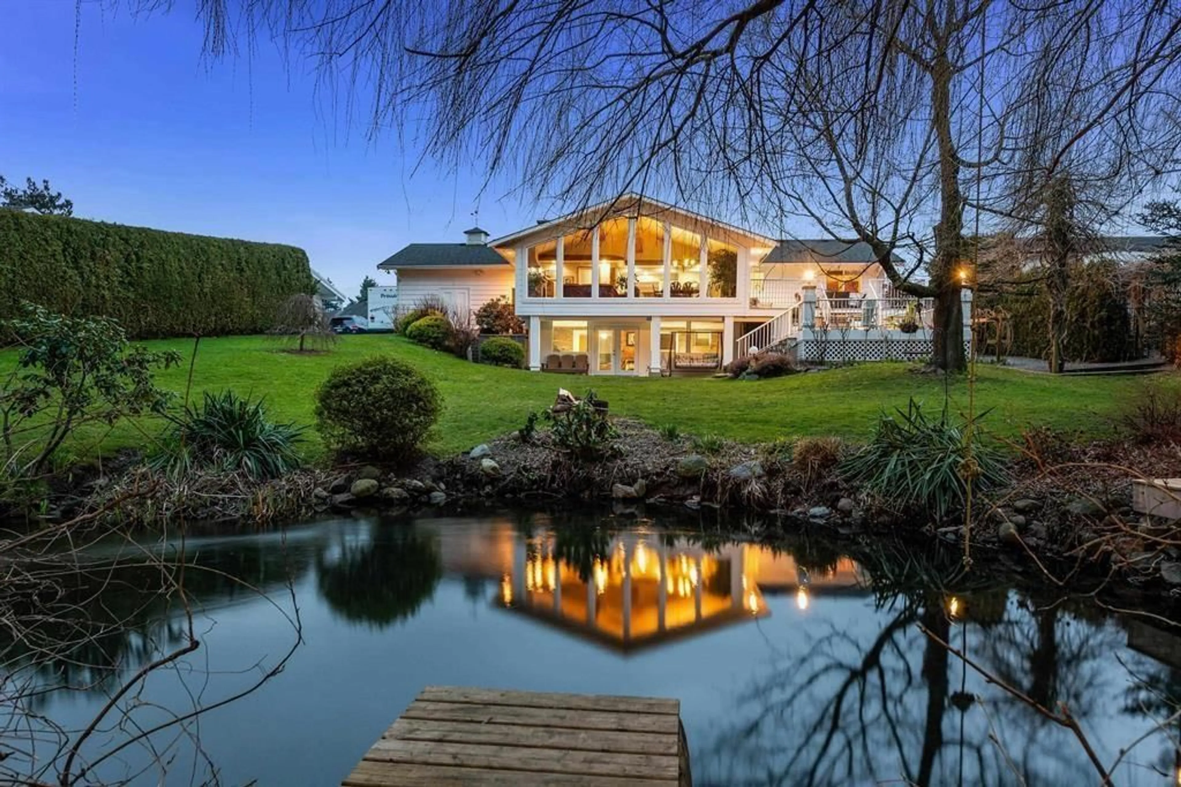 A pic from outside/outdoor area/front of a property/back of a property/a pic from drone, water/lake/river/ocean view for 45431 WELLS ROAD, Chilliwack British Columbia V2R1H3