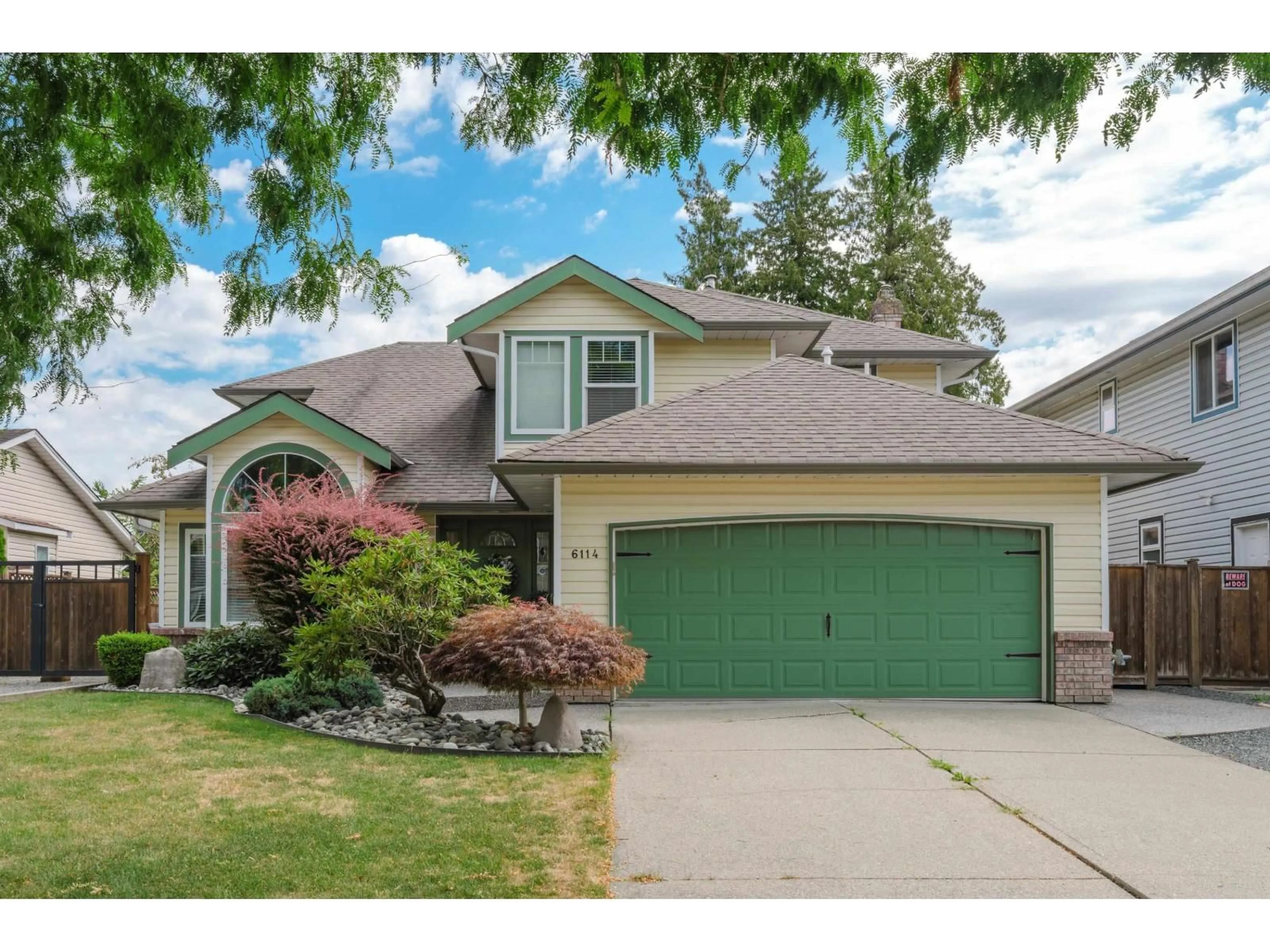 Home with vinyl exterior material, street for 6114 187A STREET, Surrey British Columbia V3S7R6