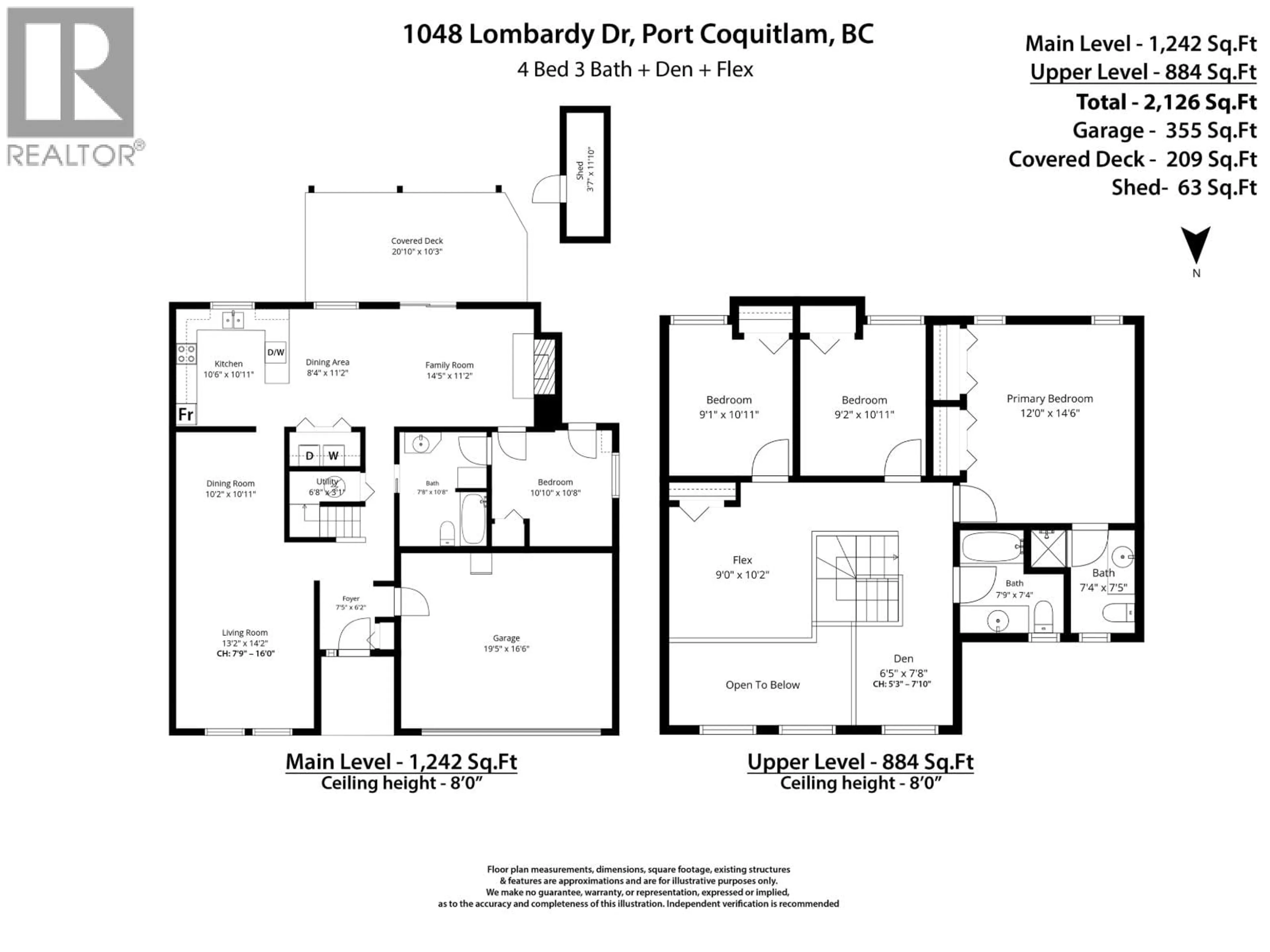 Floor plan for 1048 LOMBARDY DRIVE, Port Coquitlam British Columbia V3B5P5