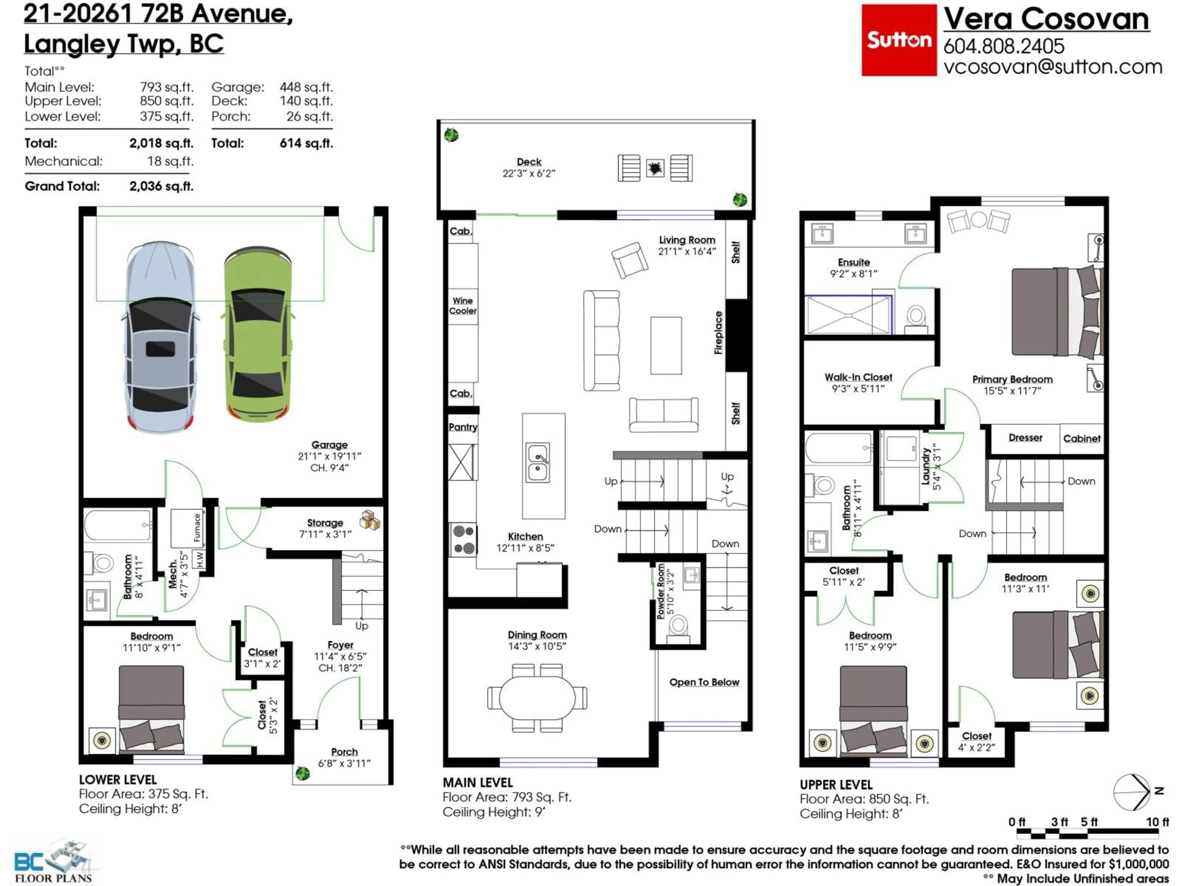 Floor plan for 21 - 20261 72B AVENUE, Langley British Columbia V2Y3M8