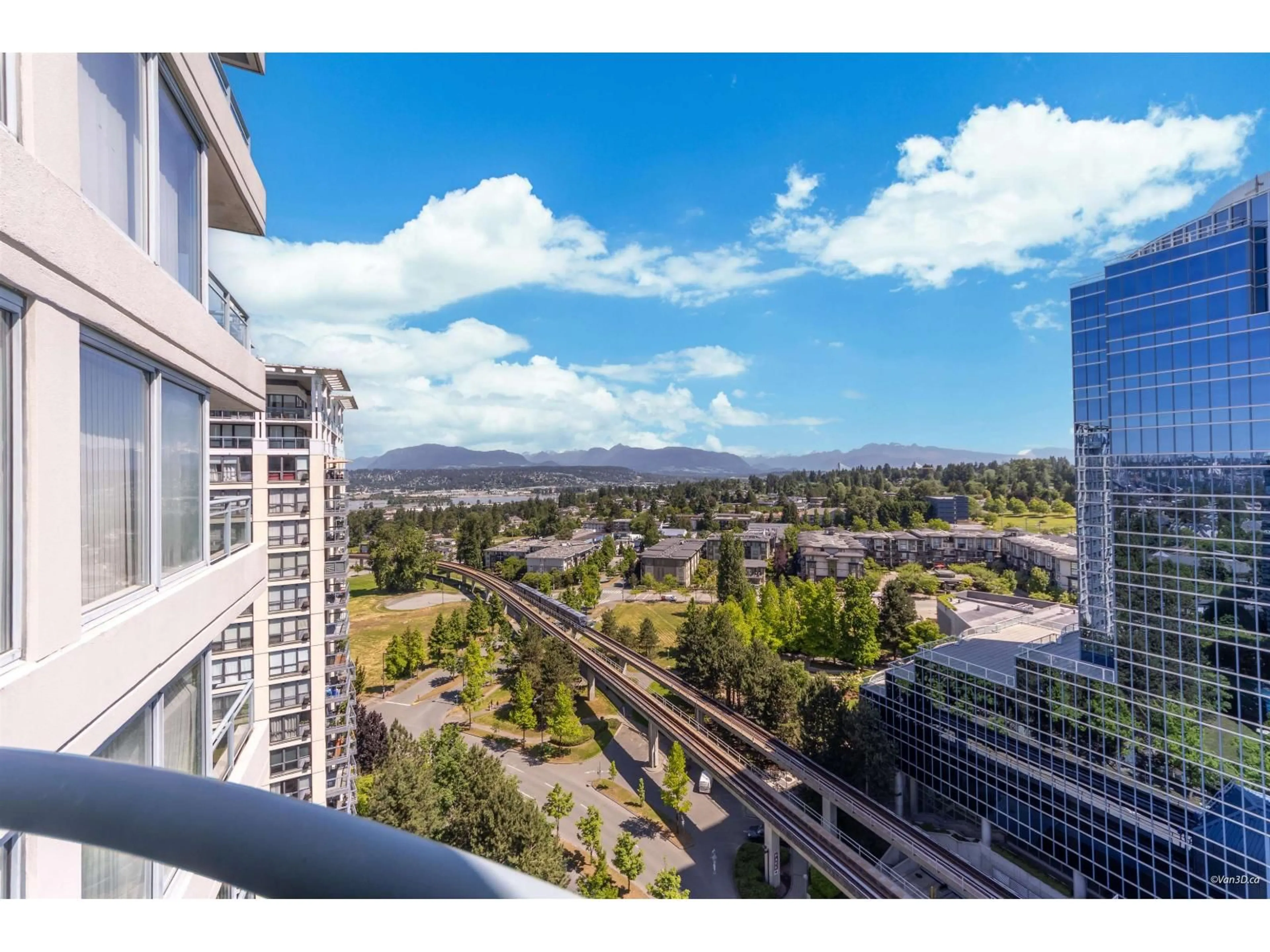 A pic from outside/outdoor area/front of a property/back of a property/a pic from drone, city buildings view from balcony for 1806 - 13383 108 AVENUE, Surrey British Columbia V3T5T6