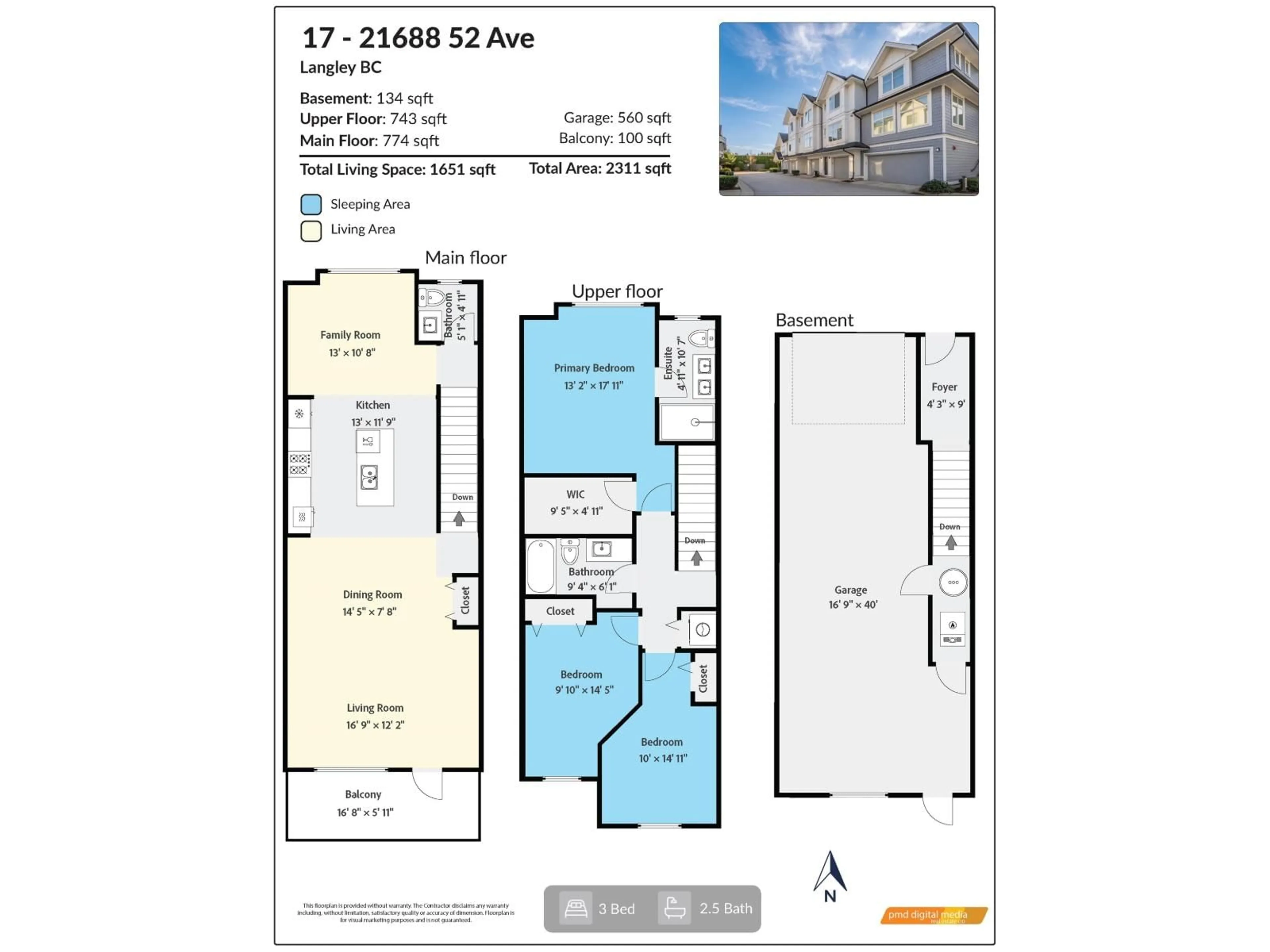 Floor plan for 17 - 21688 52 AVENUE, Langley British Columbia V2Y4K9