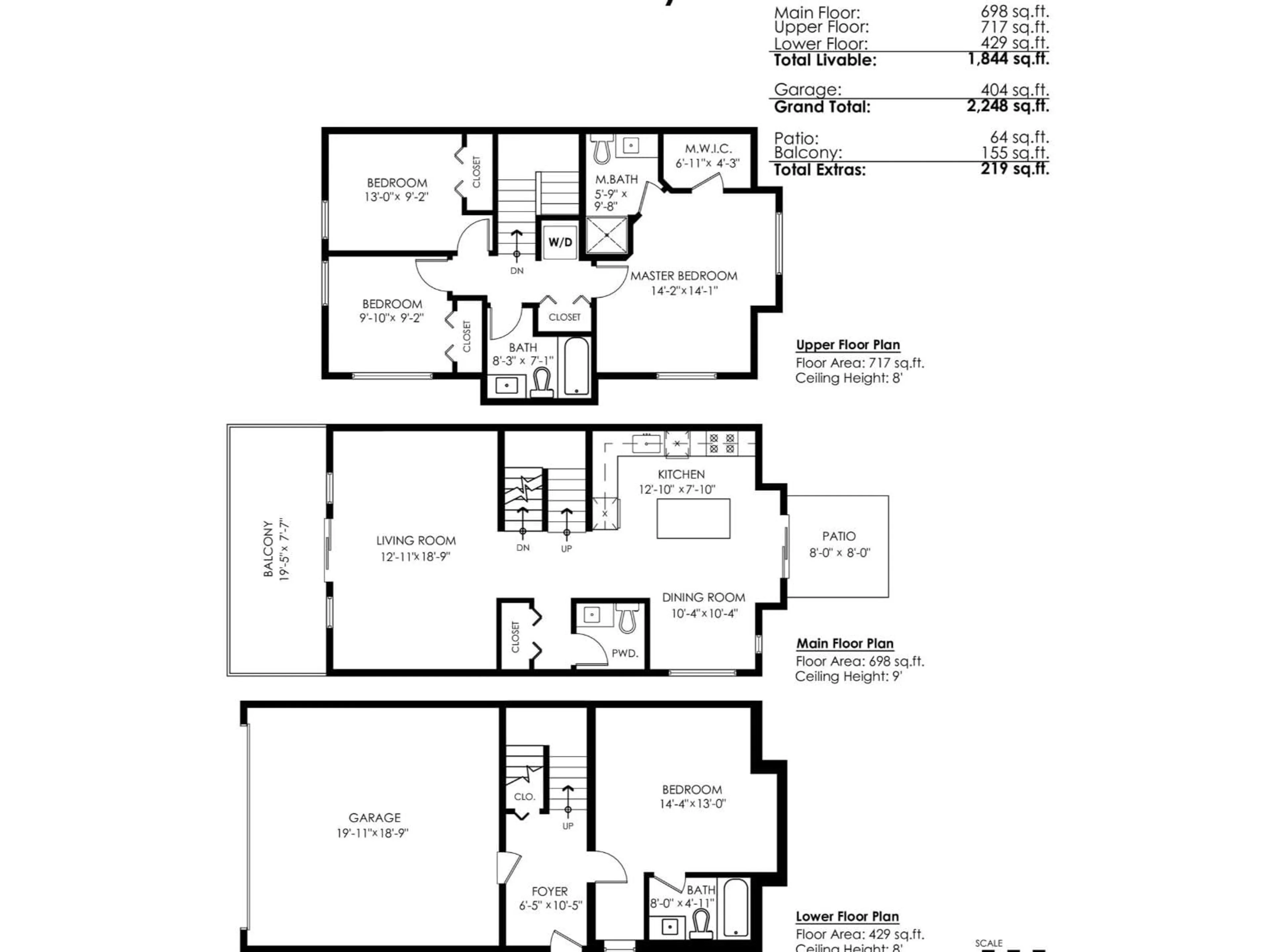 Floor plan for 47 - 6895 188 STREET, Surrey British Columbia V4N6M3