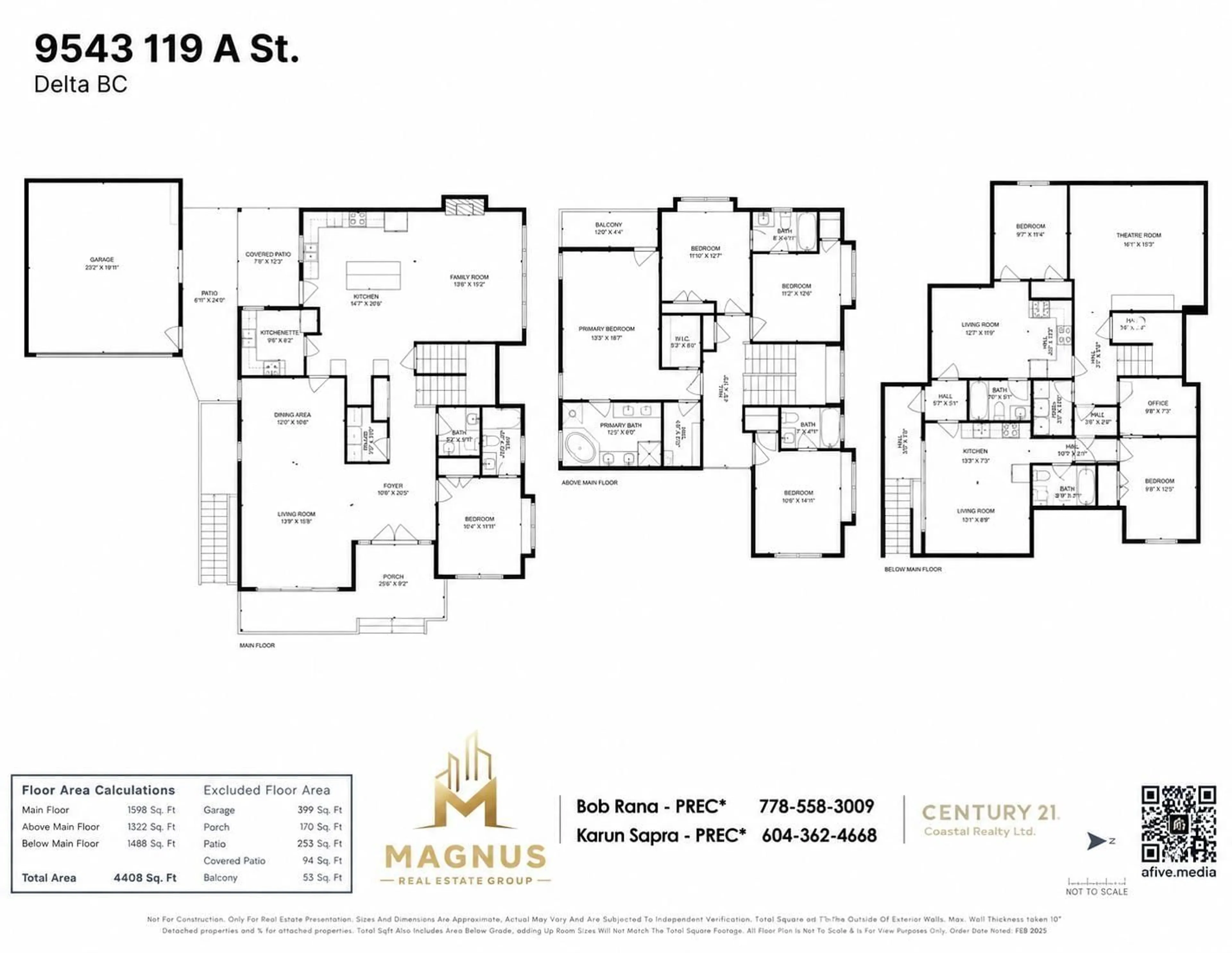 Floor plan for 9543 119A STREET, Delta British Columbia V4C6P4