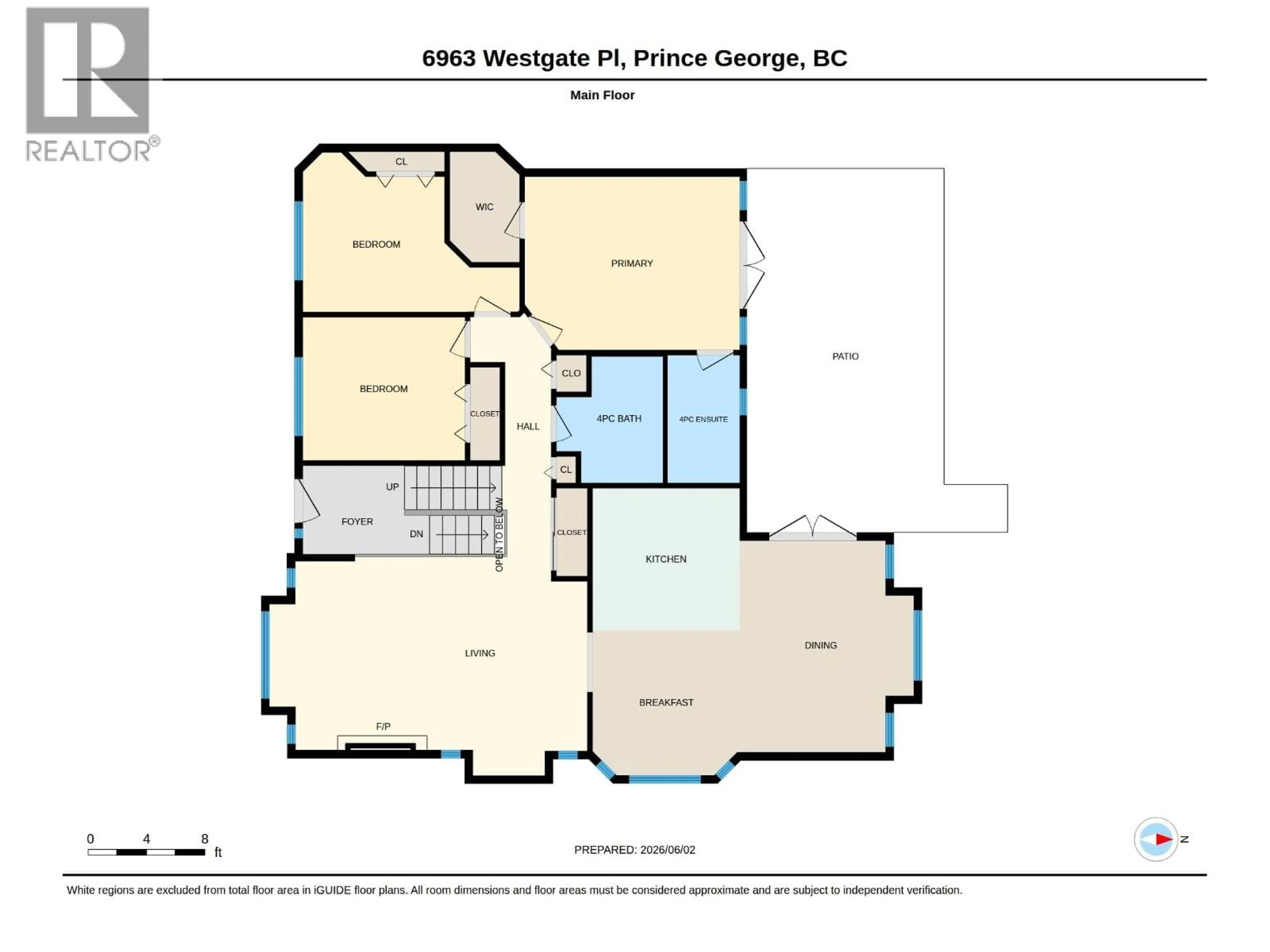 Floor plan for 6963 WESTGATE PLACE, Prince George British Columbia V2N5R3