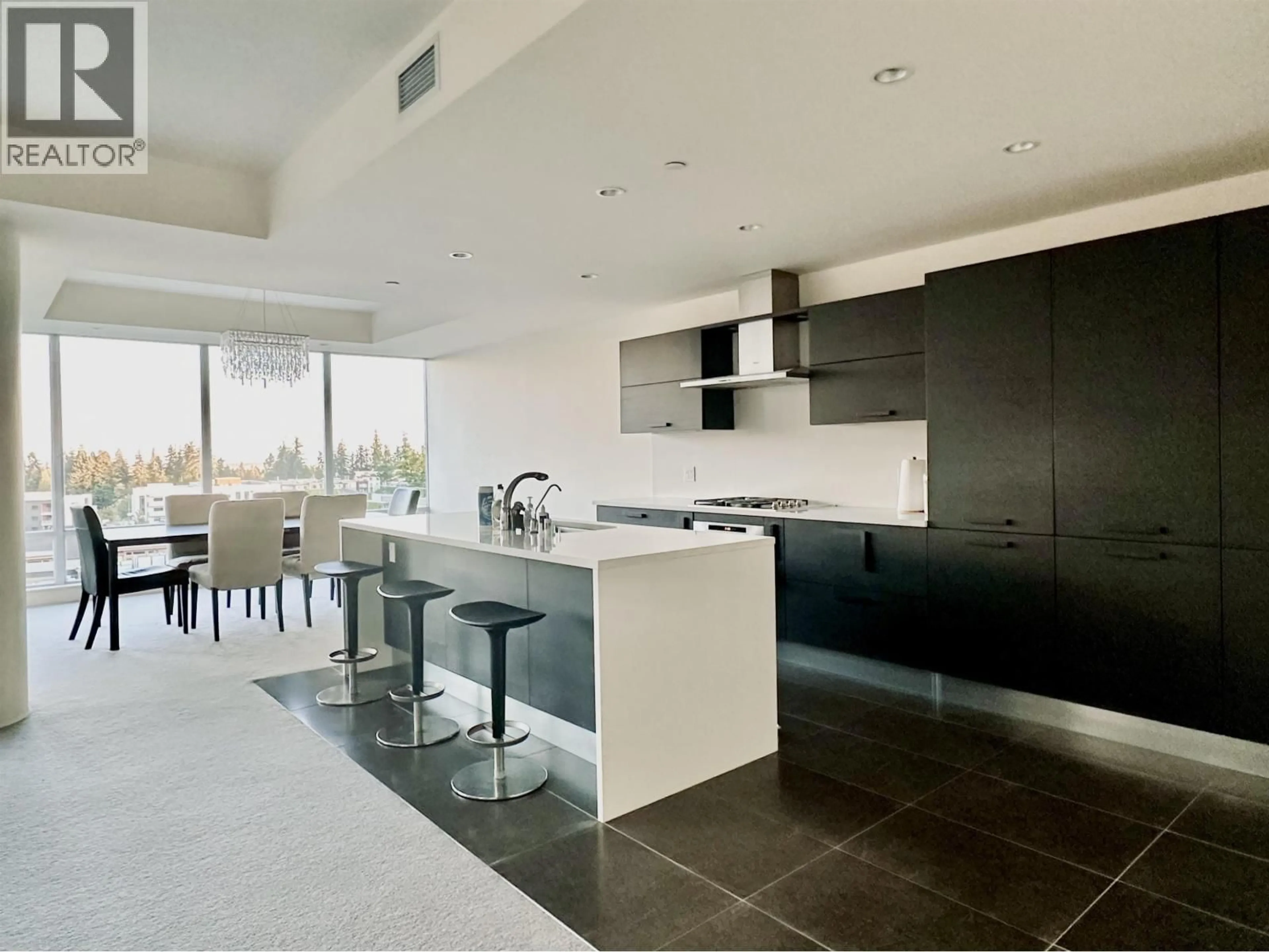 Contemporary kitchen, ceramic/tile floor for 801 - 5838 BERTON AVENUE, Vancouver British Columbia V6S0A5