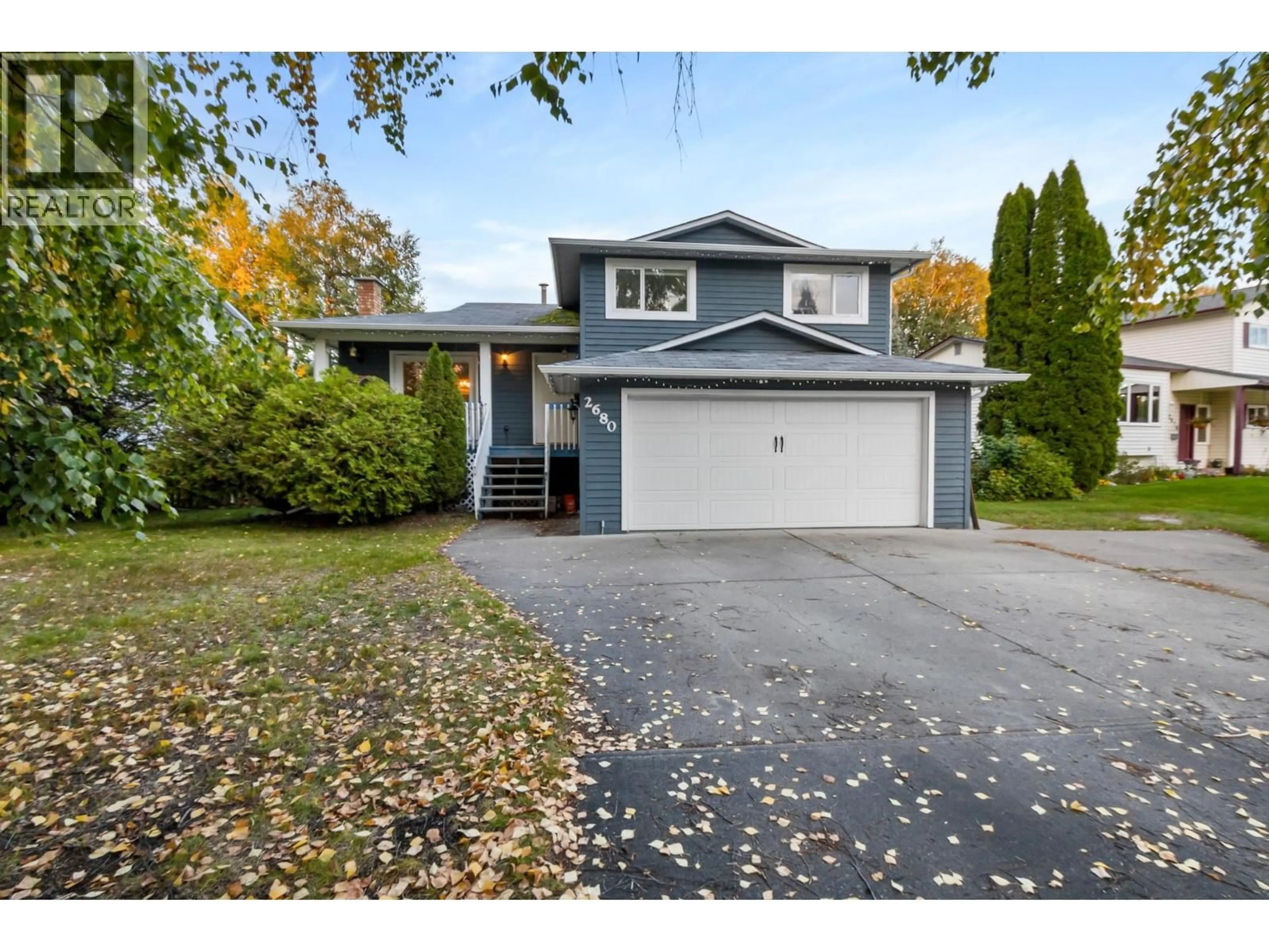 Home with vinyl exterior material, street for 2680 RIDGEVIEW DRIVE, Prince George British Columbia V2K3Z7