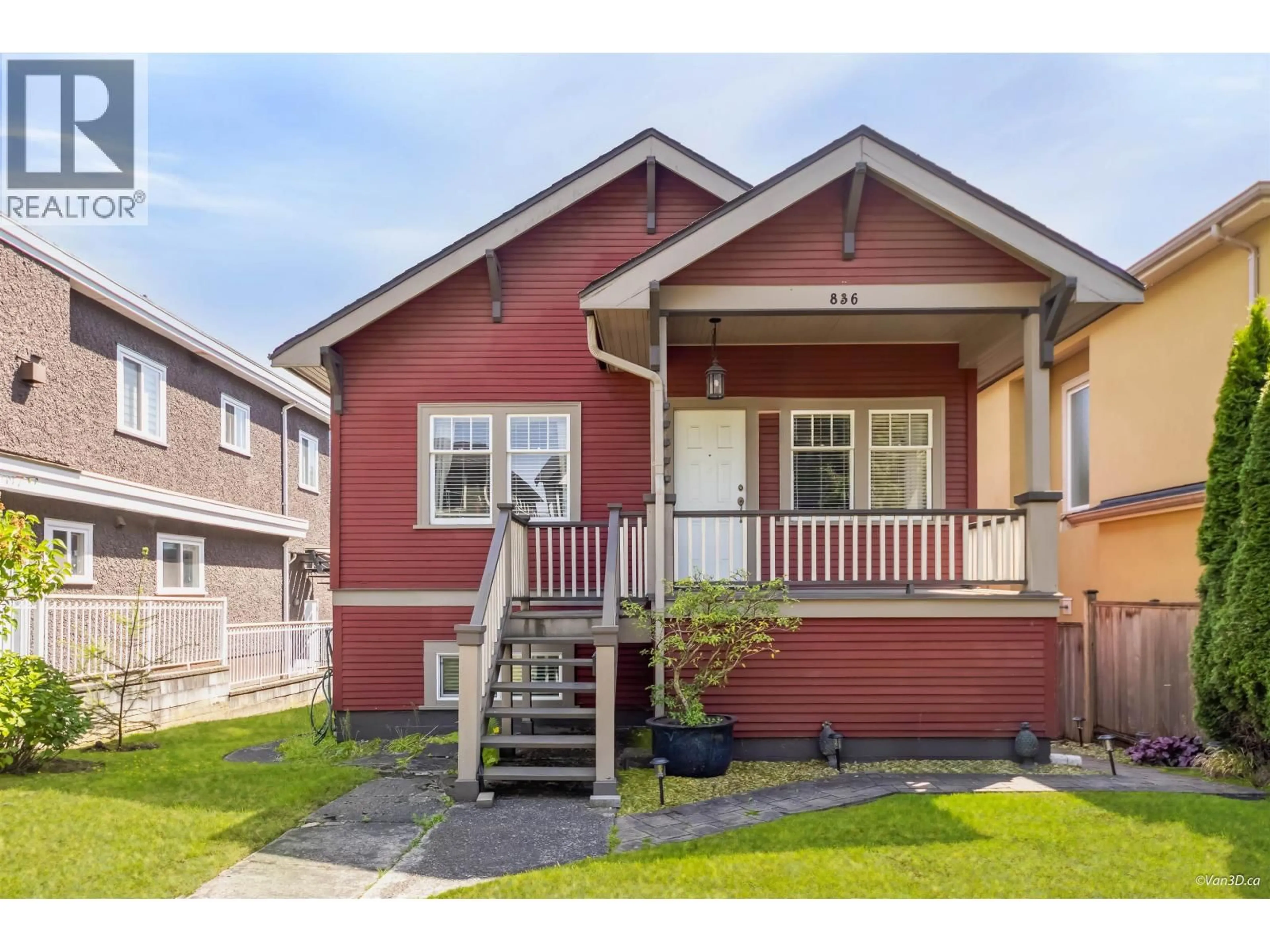 Home with vinyl exterior material, street for 836 68TH AVENUE, Vancouver British Columbia V6P2V2