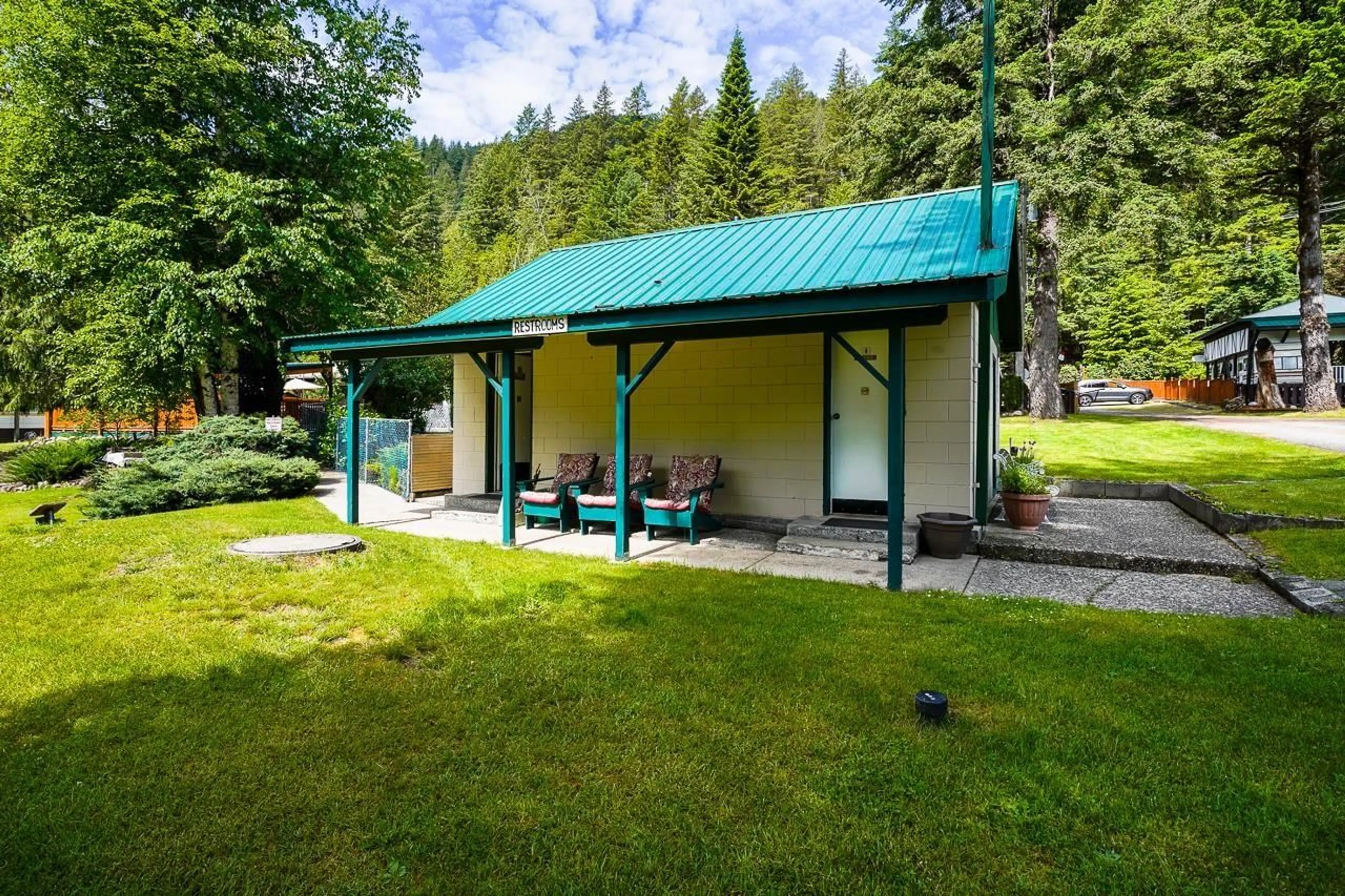 Patio, forest/trees view for 15 - 30860 TRANS CANADA HIGHWAY, Yale British Columbia V0K2S0