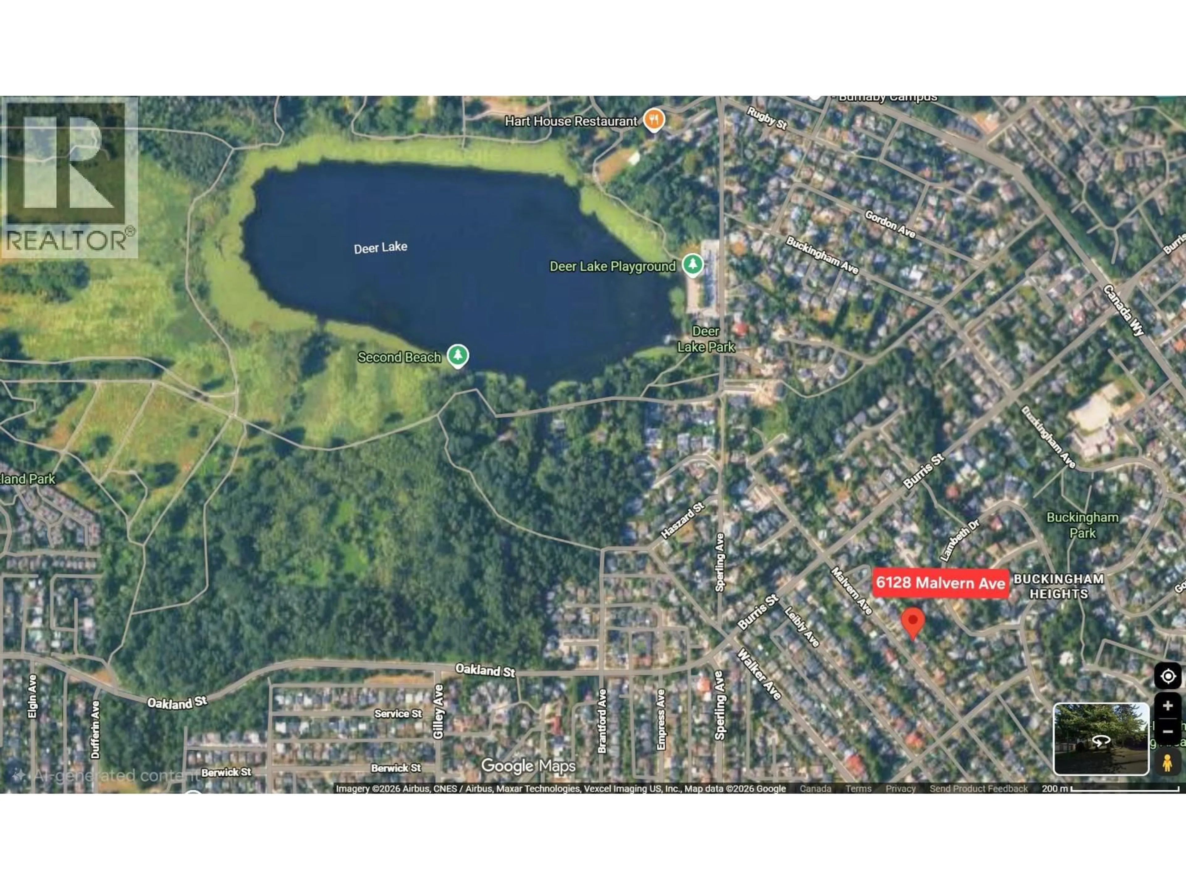 Picture of a map for 6128 MALVERN AVENUE, Burnaby British Columbia V5E3E8