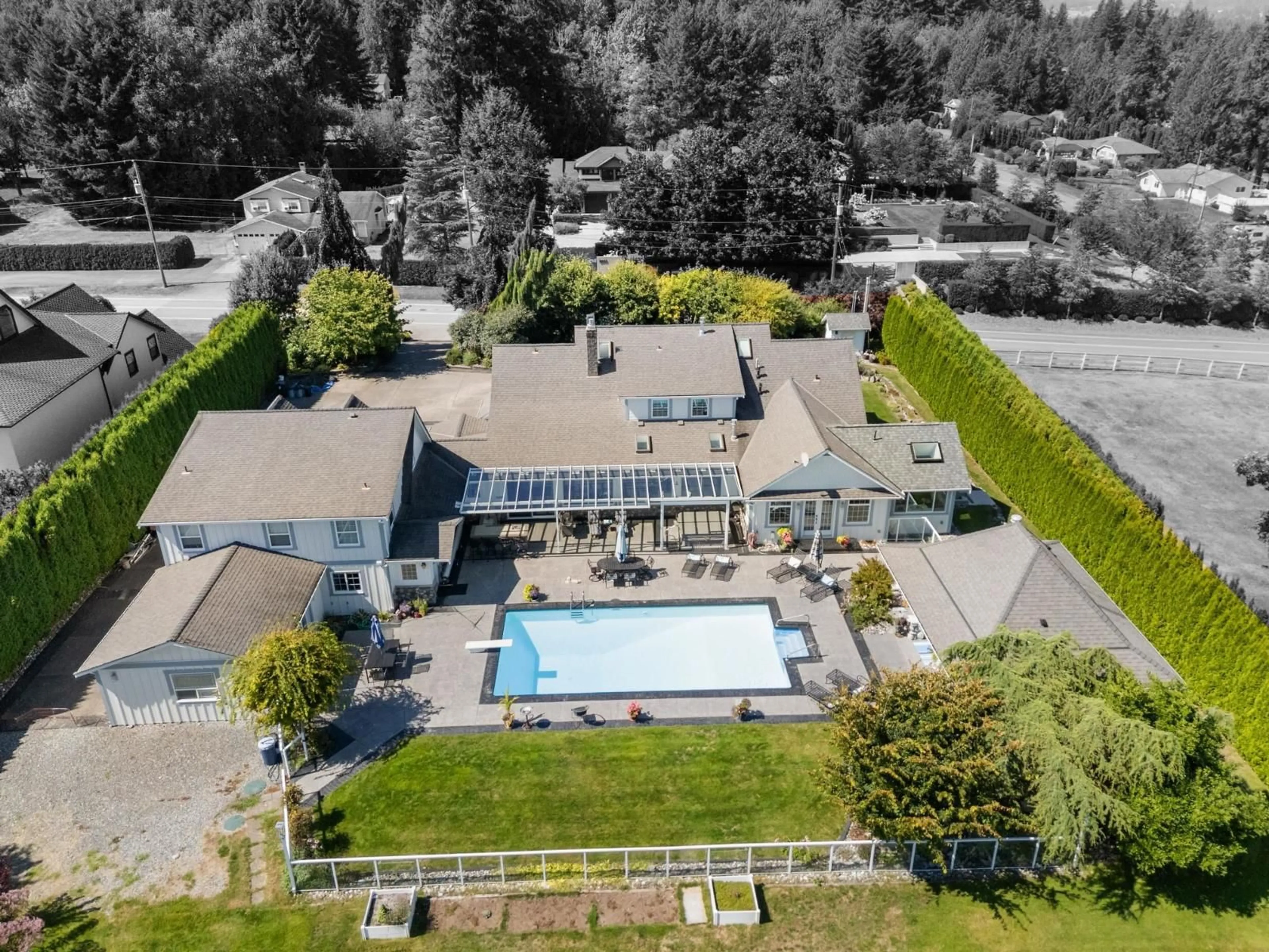A pic from outside/outdoor area/front of a property/back of a property/a pic from drone, unknown for 5982 243 STREET, Langley British Columbia V2Z2G5