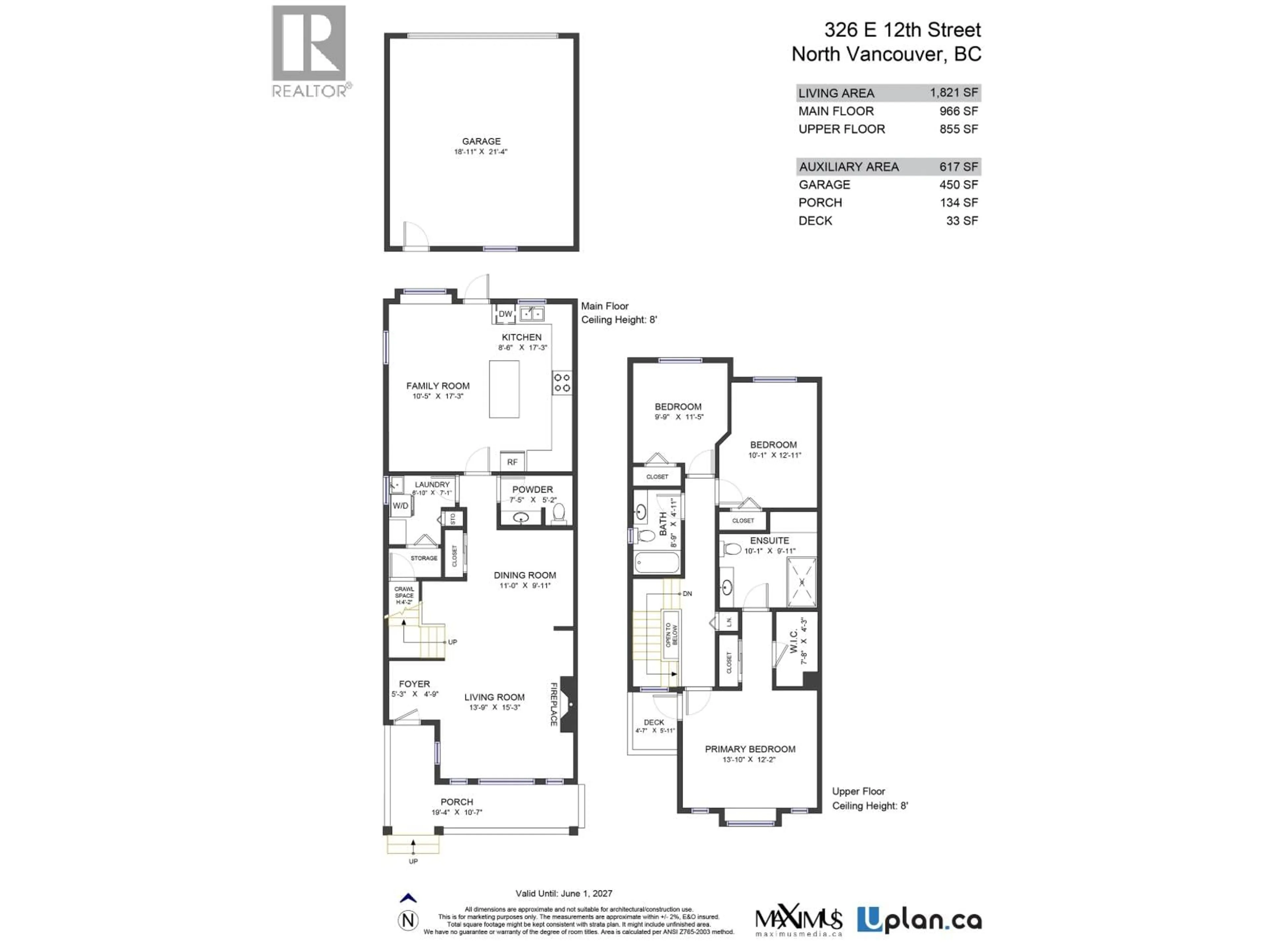 Floor plan for 326 12TH STREET, North Vancouver British Columbia V7L2J9