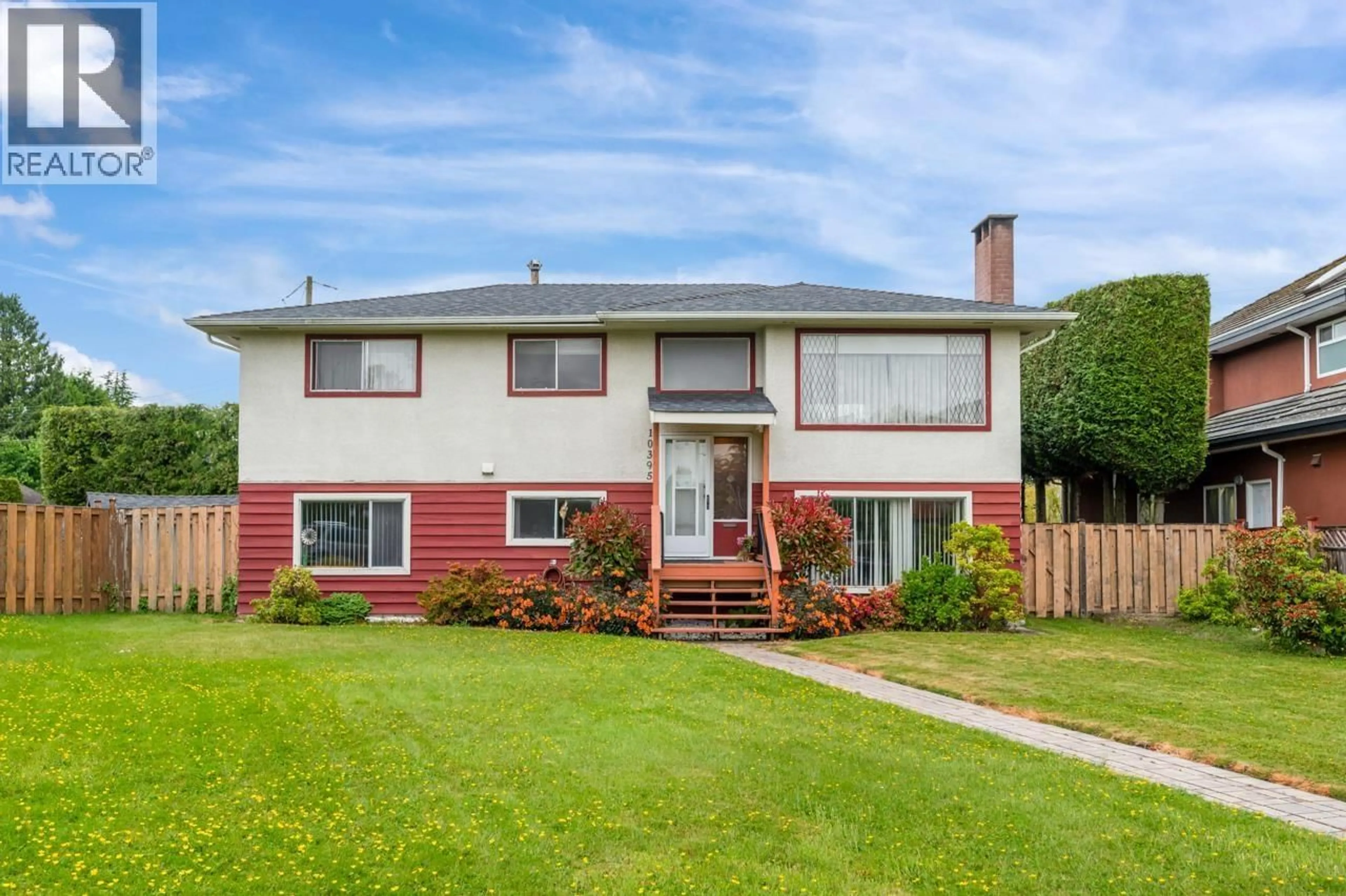 Home with vinyl exterior material, street for 10395 ARAGON ROAD, Richmond British Columbia V7A3E8