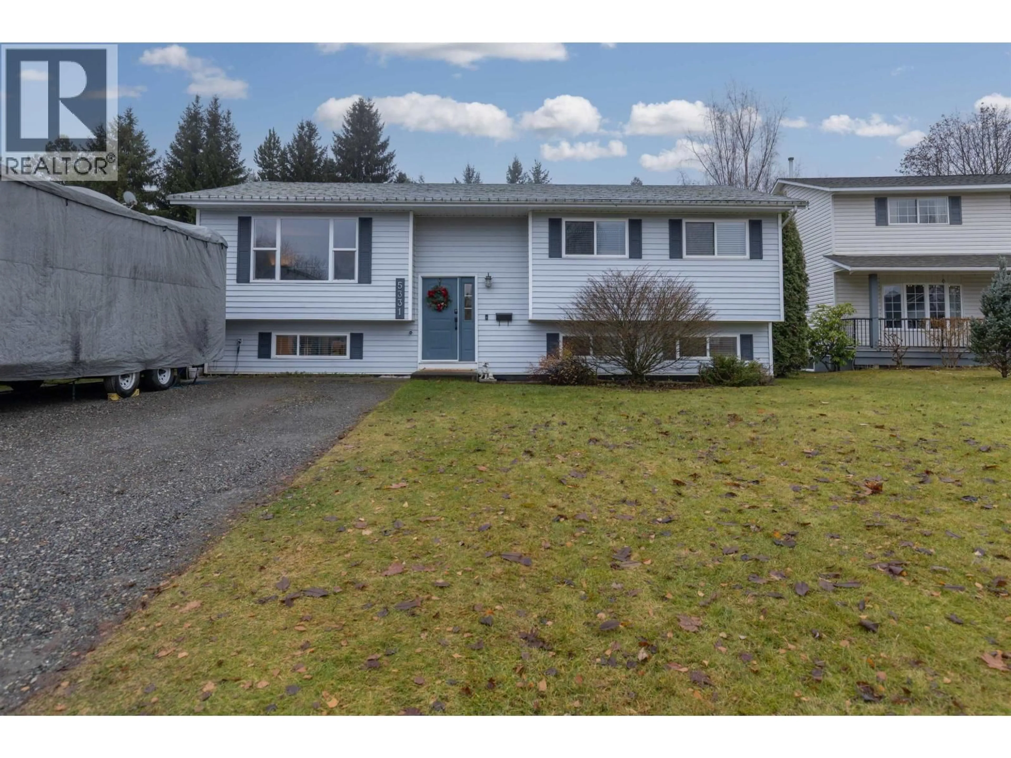 Home with vinyl exterior material, street for 5331 MOUNTAIN VISTA DRIVE, Terrace British Columbia V8G4X4