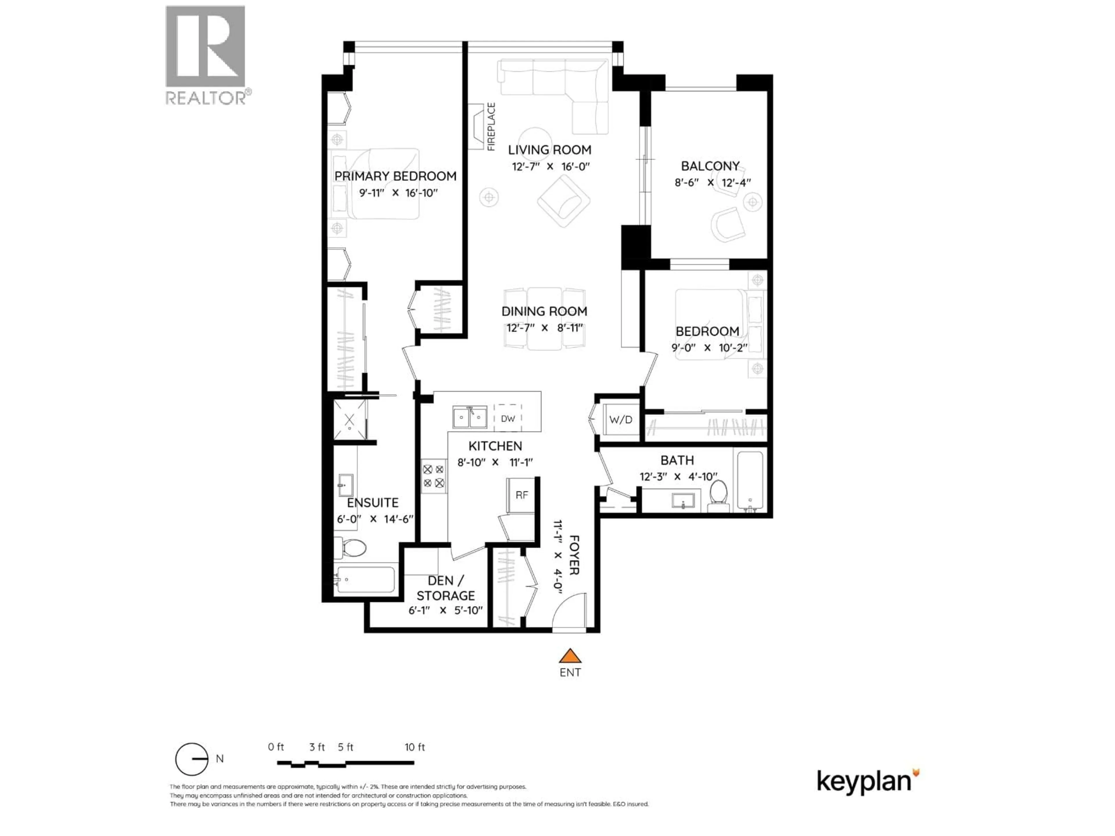 Floor plan for 406 - 125 MILROSS AVENUE, Vancouver British Columbia V6A0A1
