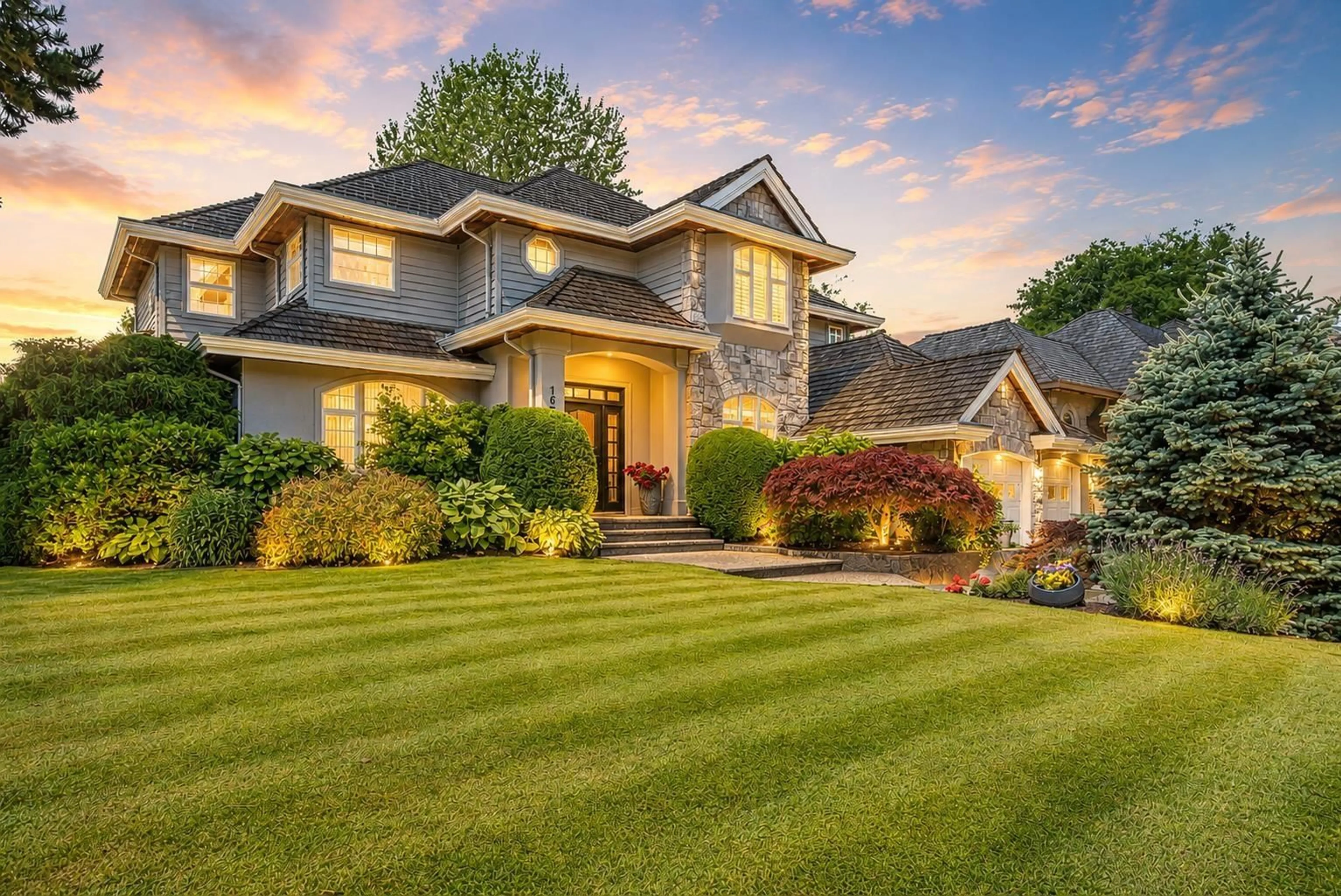 Home with vinyl exterior material, street for 16105 MORGAN CREEK CRESCENT, Surrey British Columbia V3S0J2