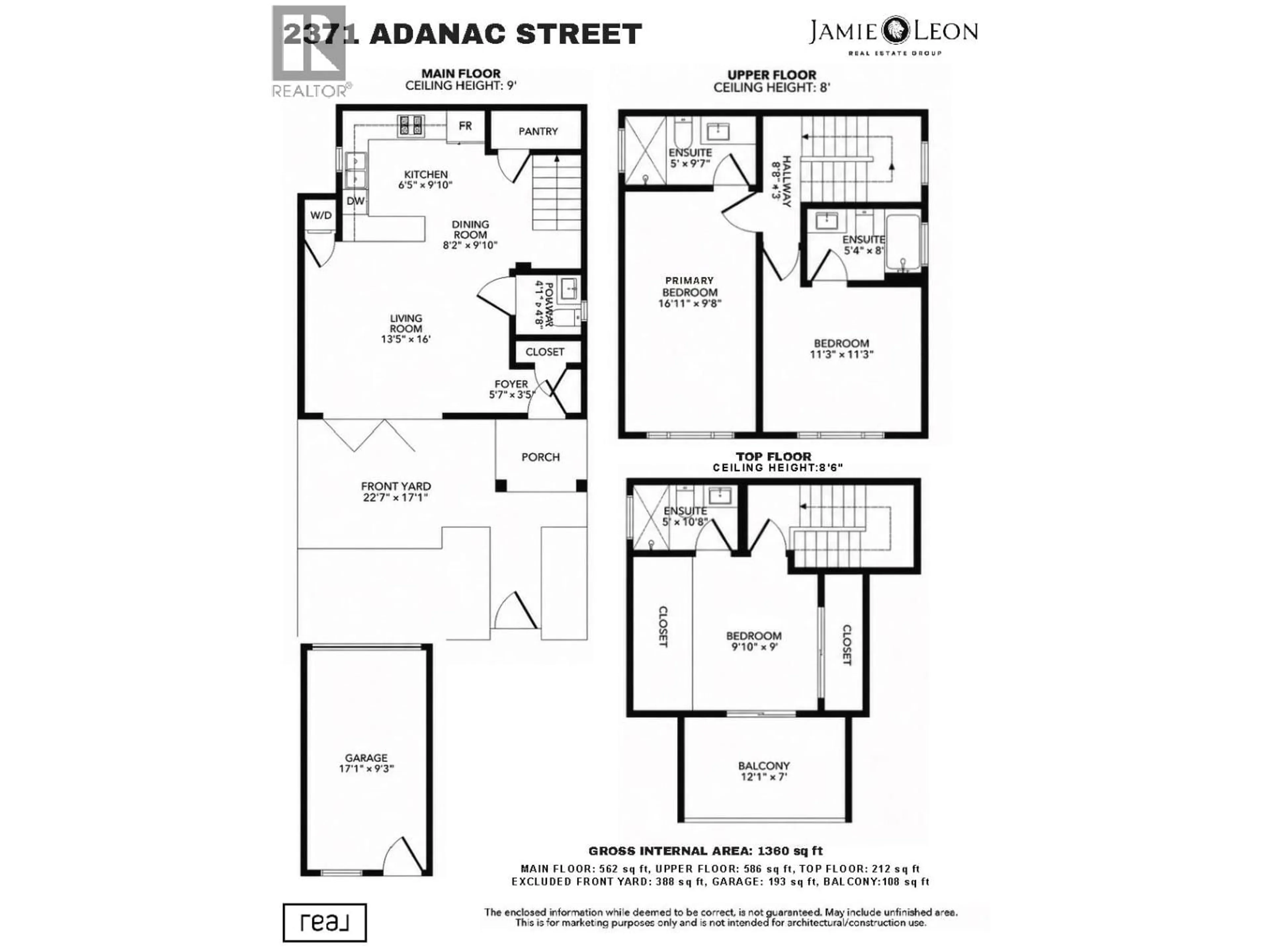 Floor plan for 2371 ADANAC STREET, Vancouver British Columbia V5L2E9