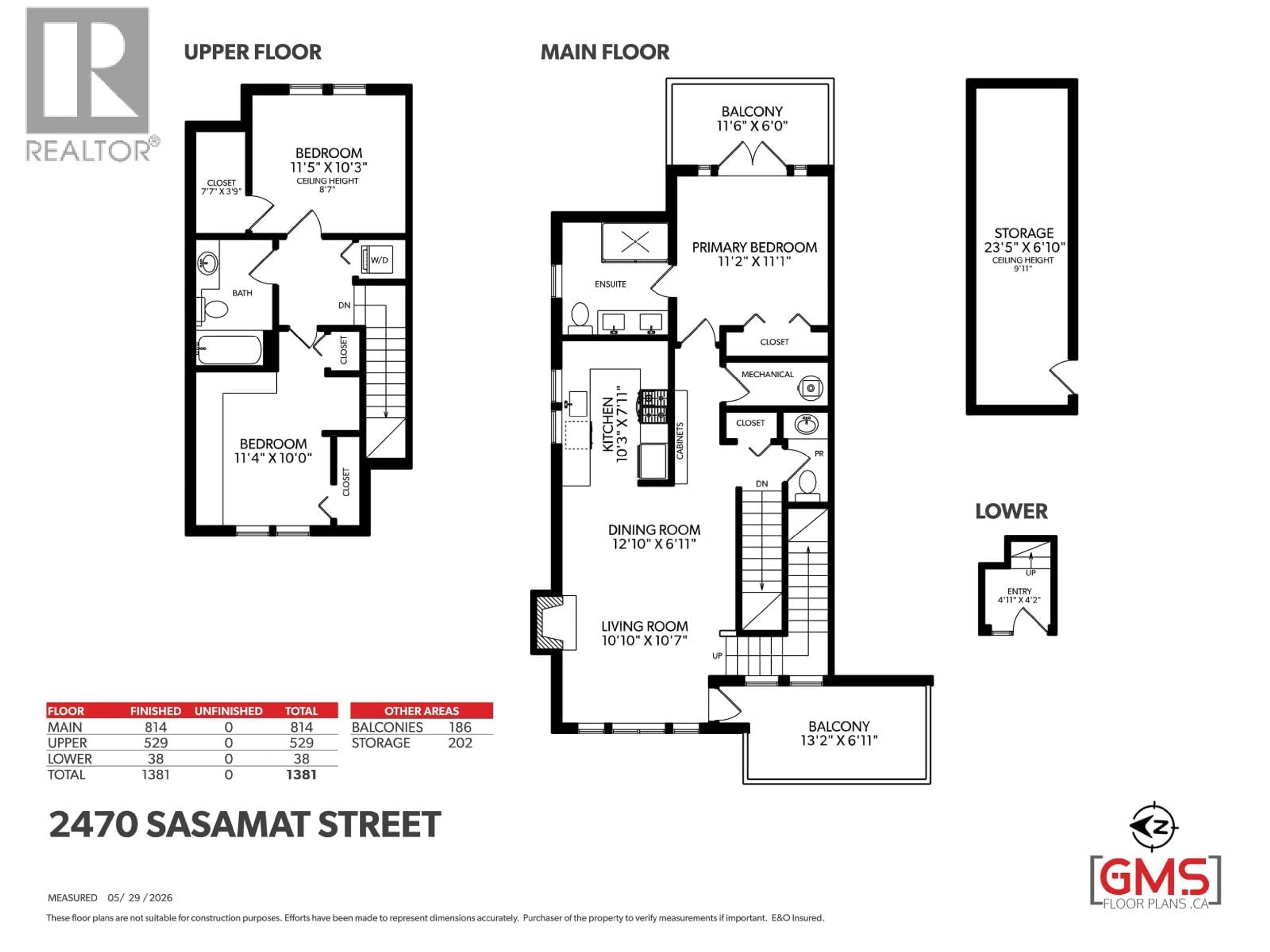 Floor plan for 2470 SASAMAT STREET, Vancouver British Columbia V6R4S8