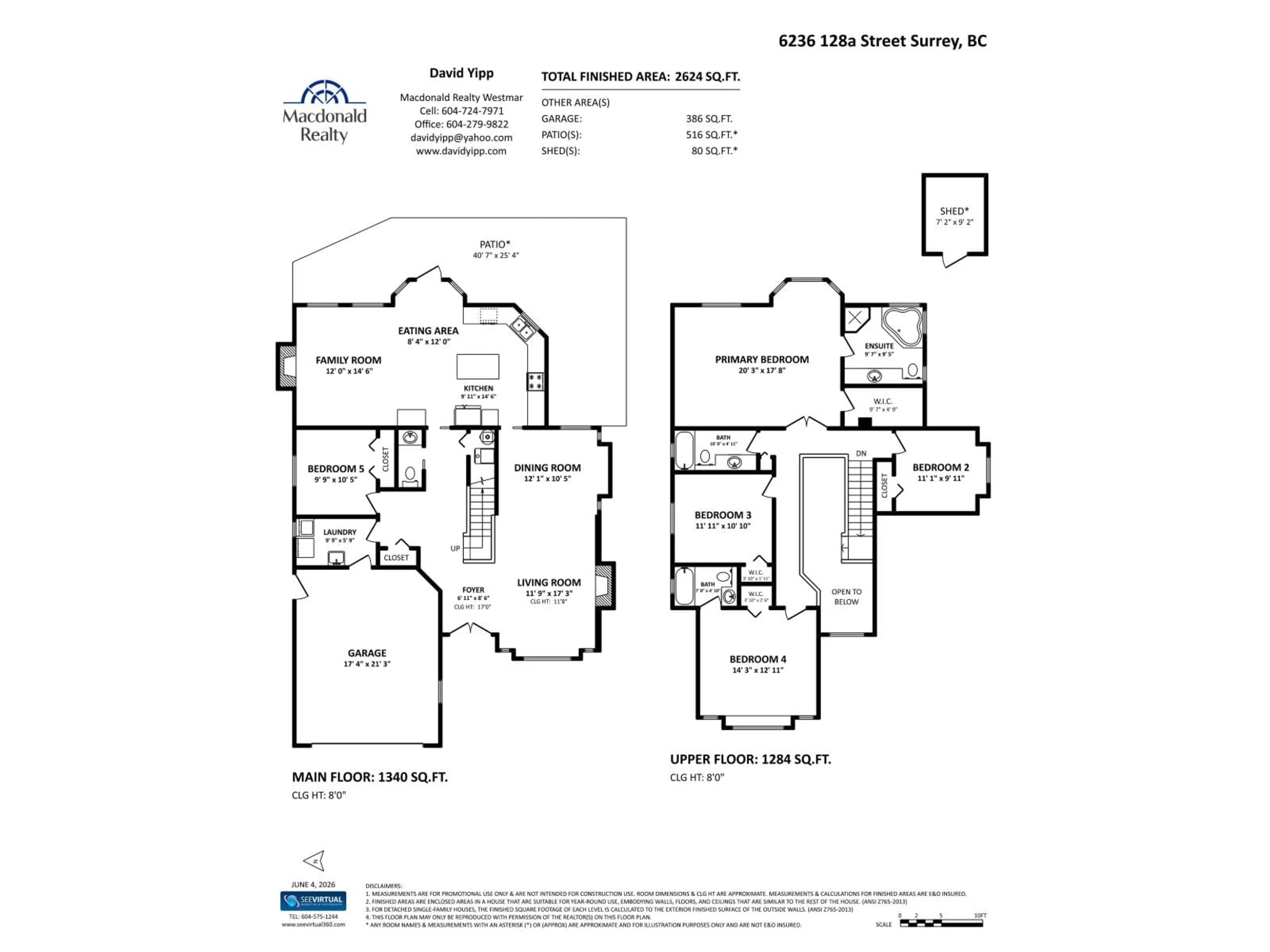 Floor plan for 6236 128A STREET, Surrey British Columbia V3X3L9