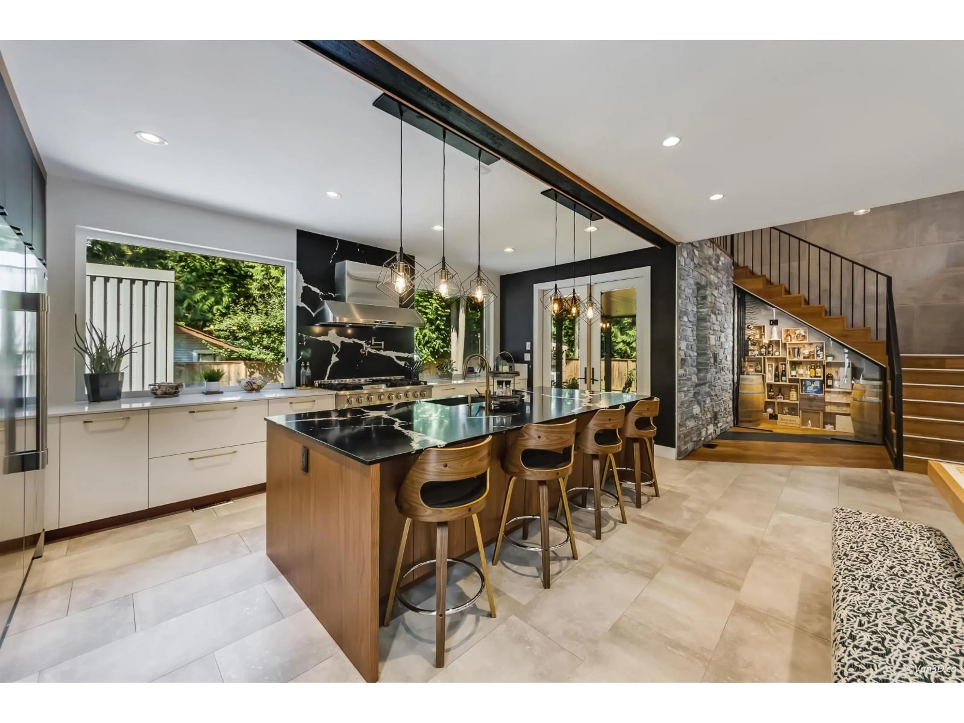 Open concept kitchen, ceramic/tile floor for 19889 42A AVENUE, Langley British Columbia V3A6A4