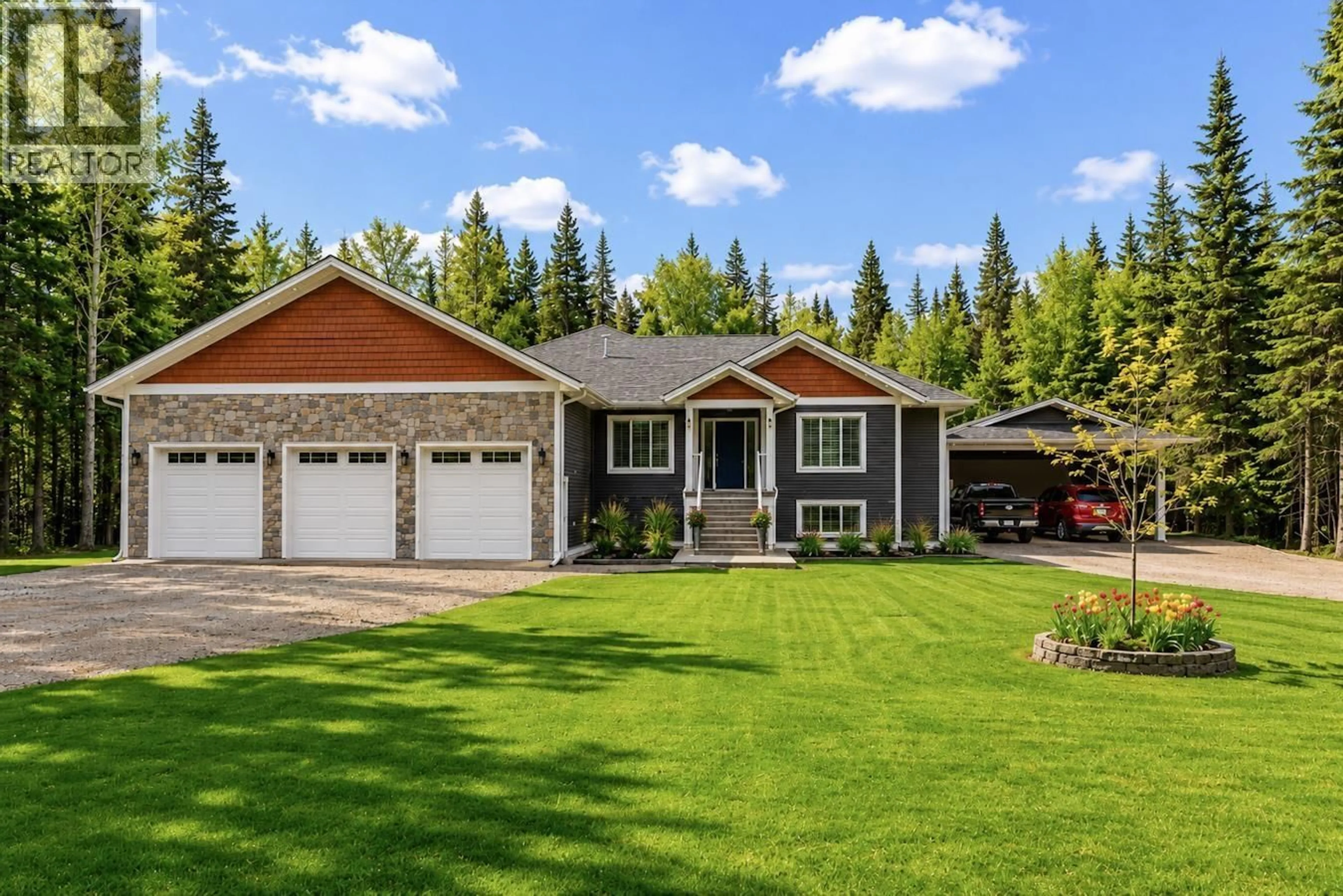 Home with vinyl exterior material, street for 8686 HONEYMOON DRIVE, Prince George British Columbia V2K5J8