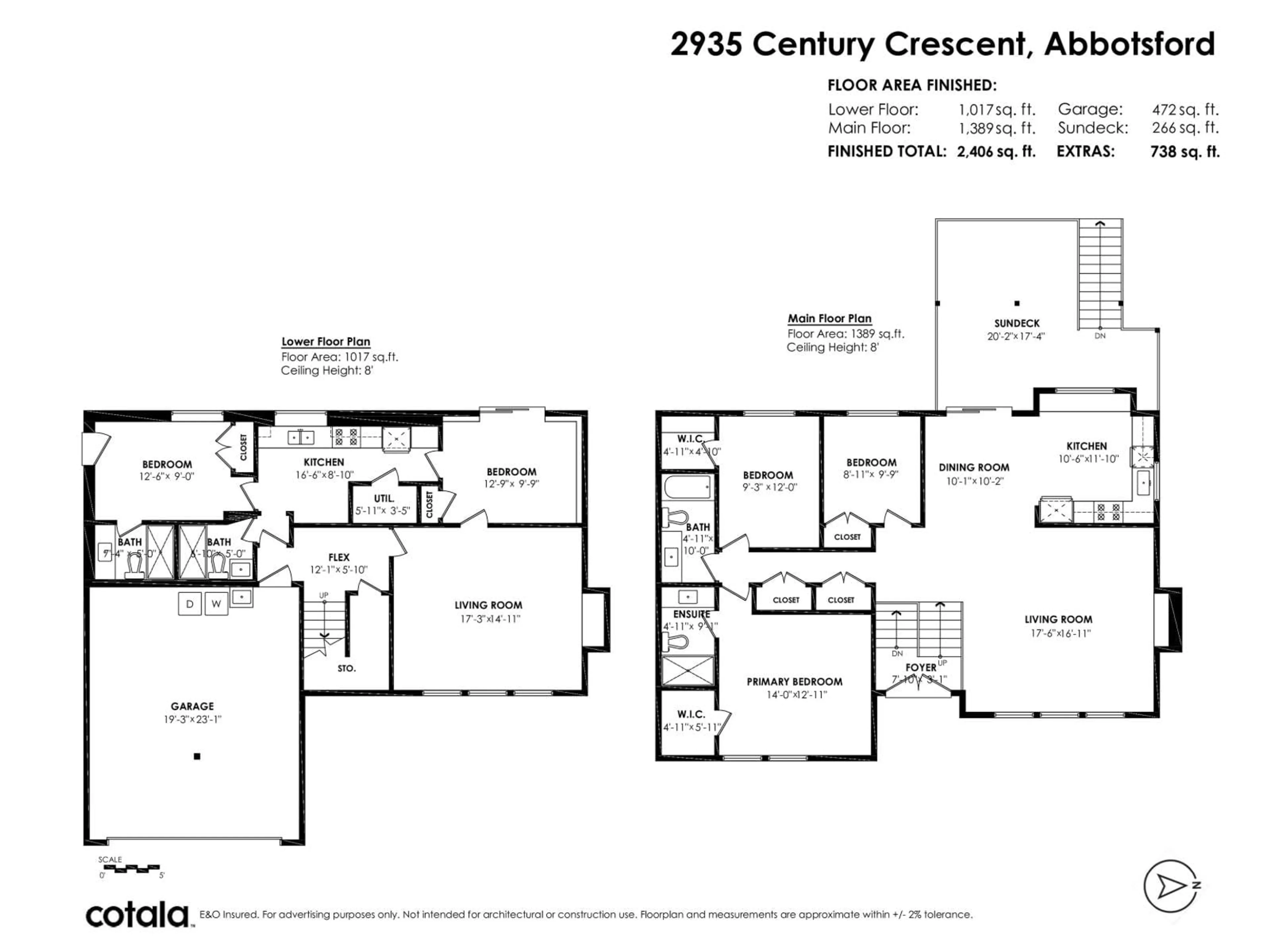 Floor plan for 2935 CENTURY CRESCENT, Abbotsford British Columbia V2S5V3