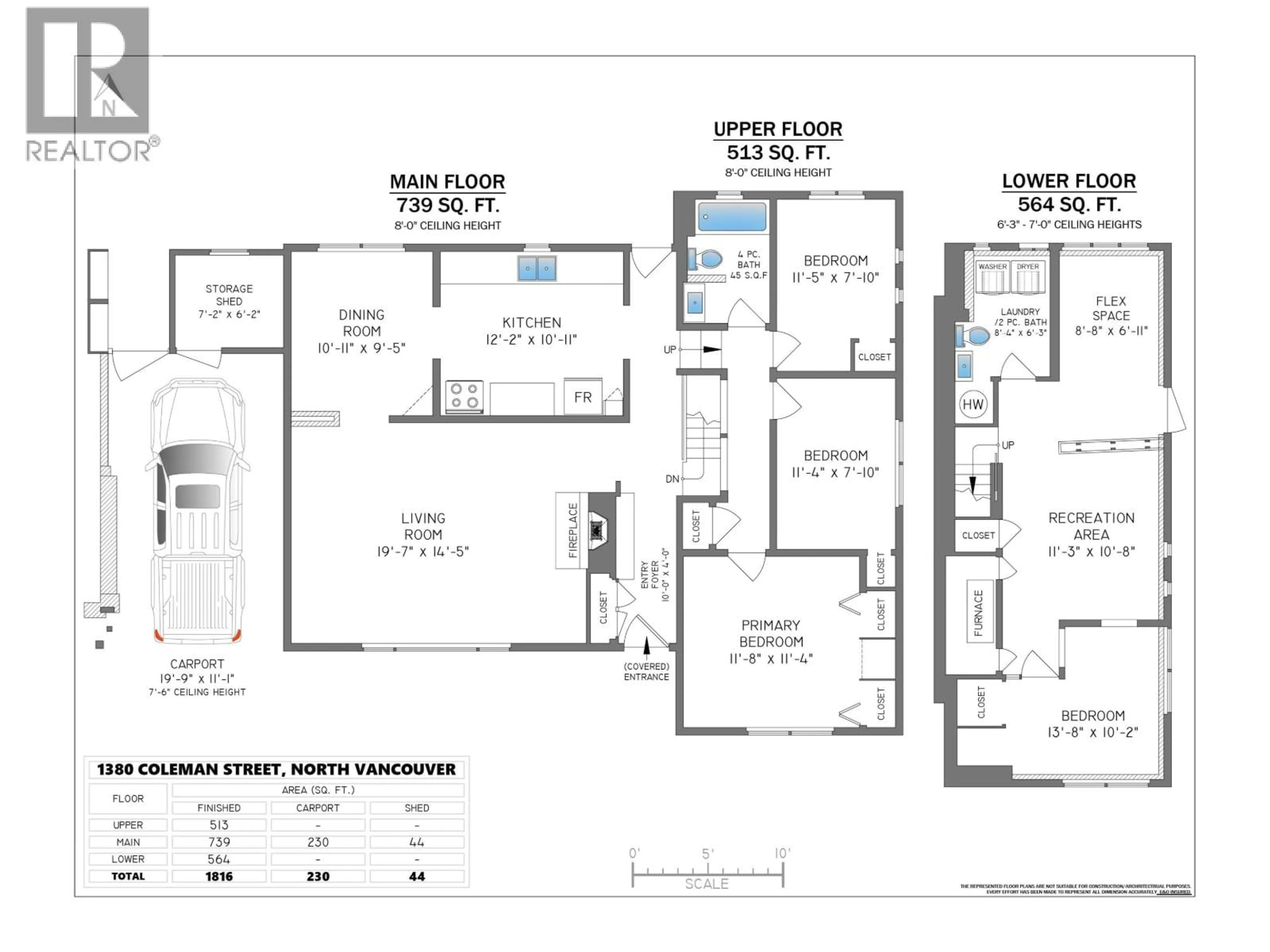 Floor plan for 1380 COLEMAN STREET, North Vancouver British Columbia V7K1W6
