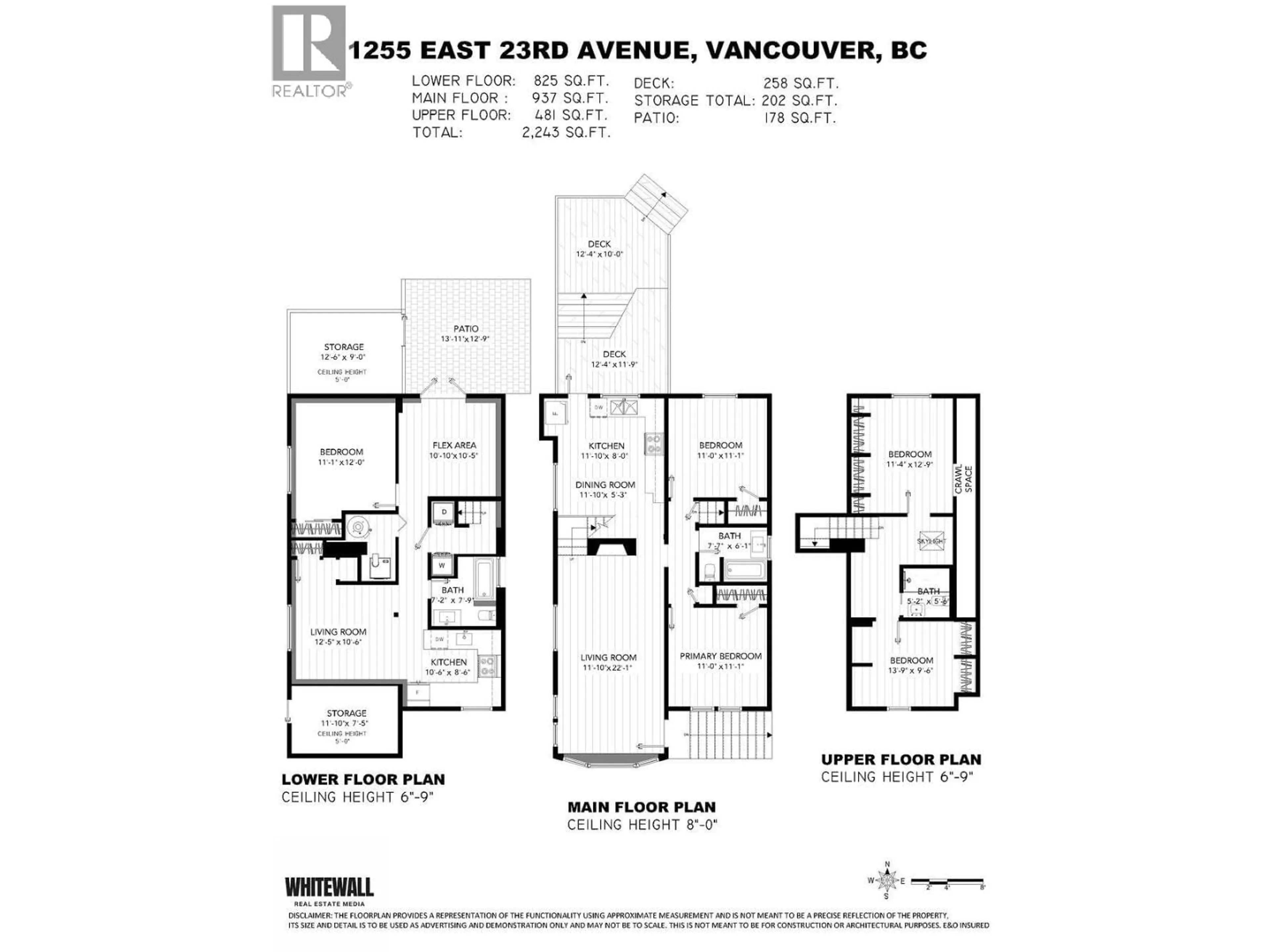 Floor plan for 1255 23RD AVENUE, Vancouver British Columbia V5V1Z1