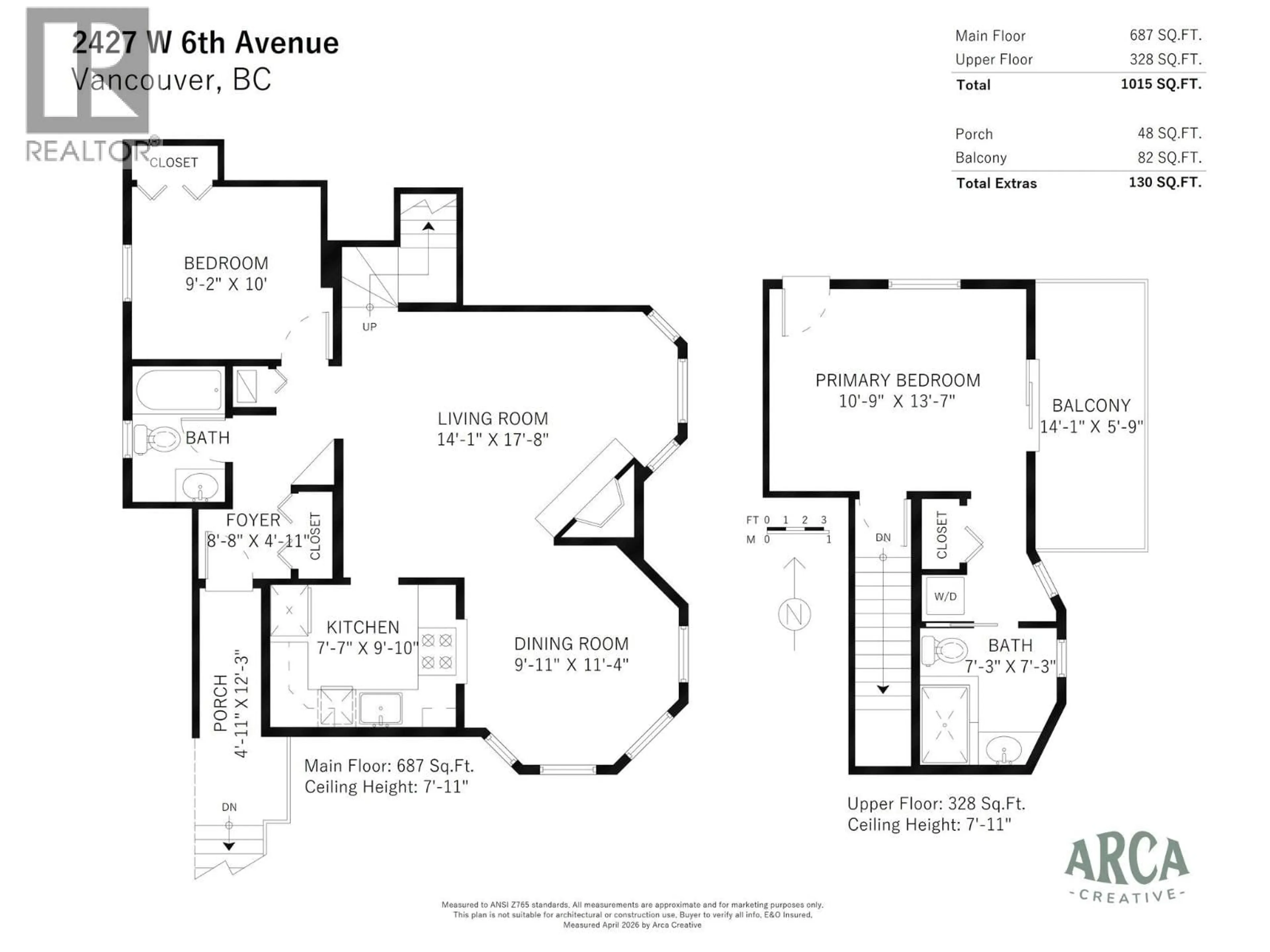 Floor plan for 2427 6TH AVENUE, Vancouver British Columbia V6K1W2