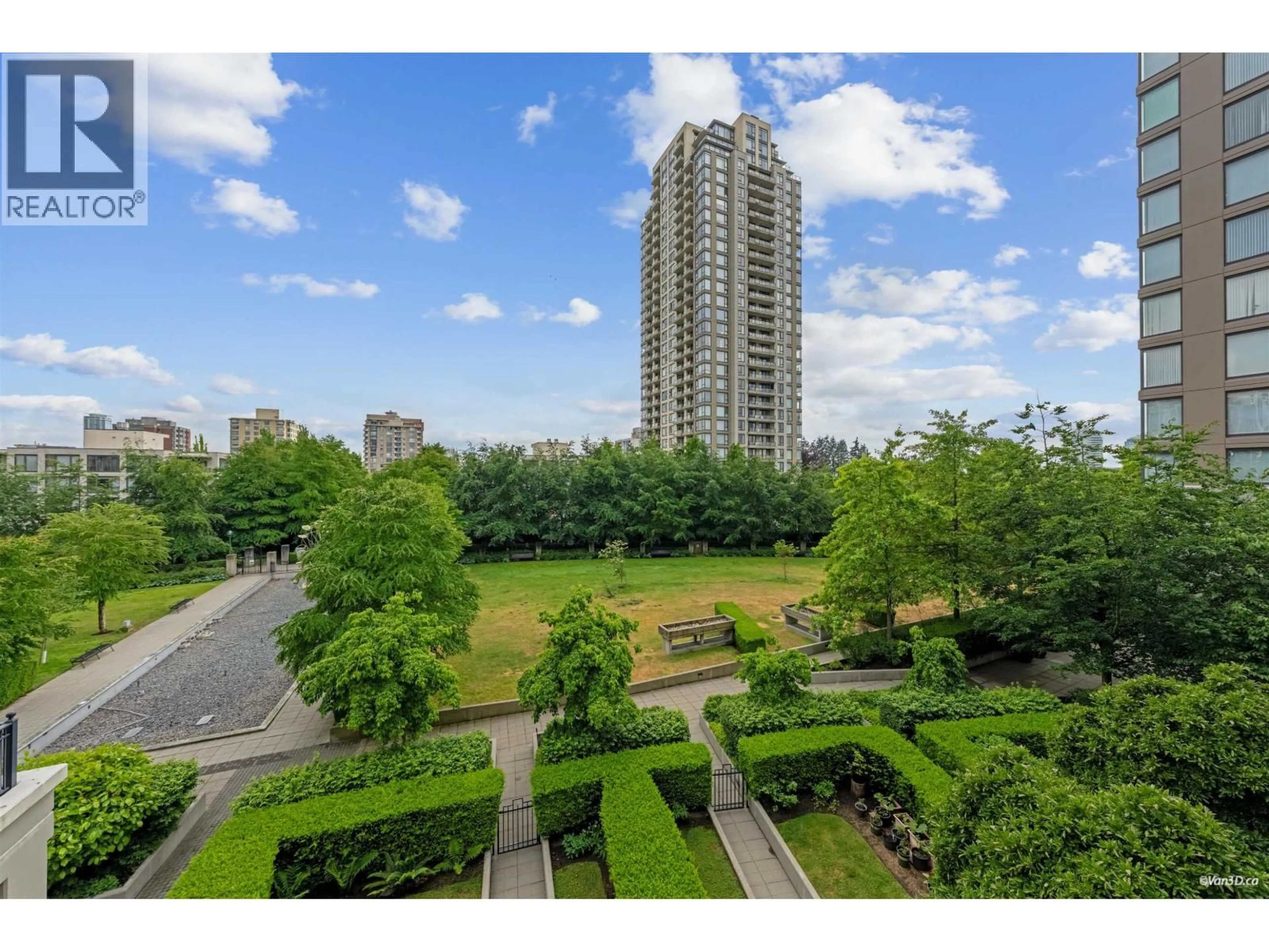 A pic from outside/outdoor area/front of a property/back of a property/a pic from drone, city buildings view from balcony for 408 - 7138 COLLIER STREET, Burnaby British Columbia V5E0A2