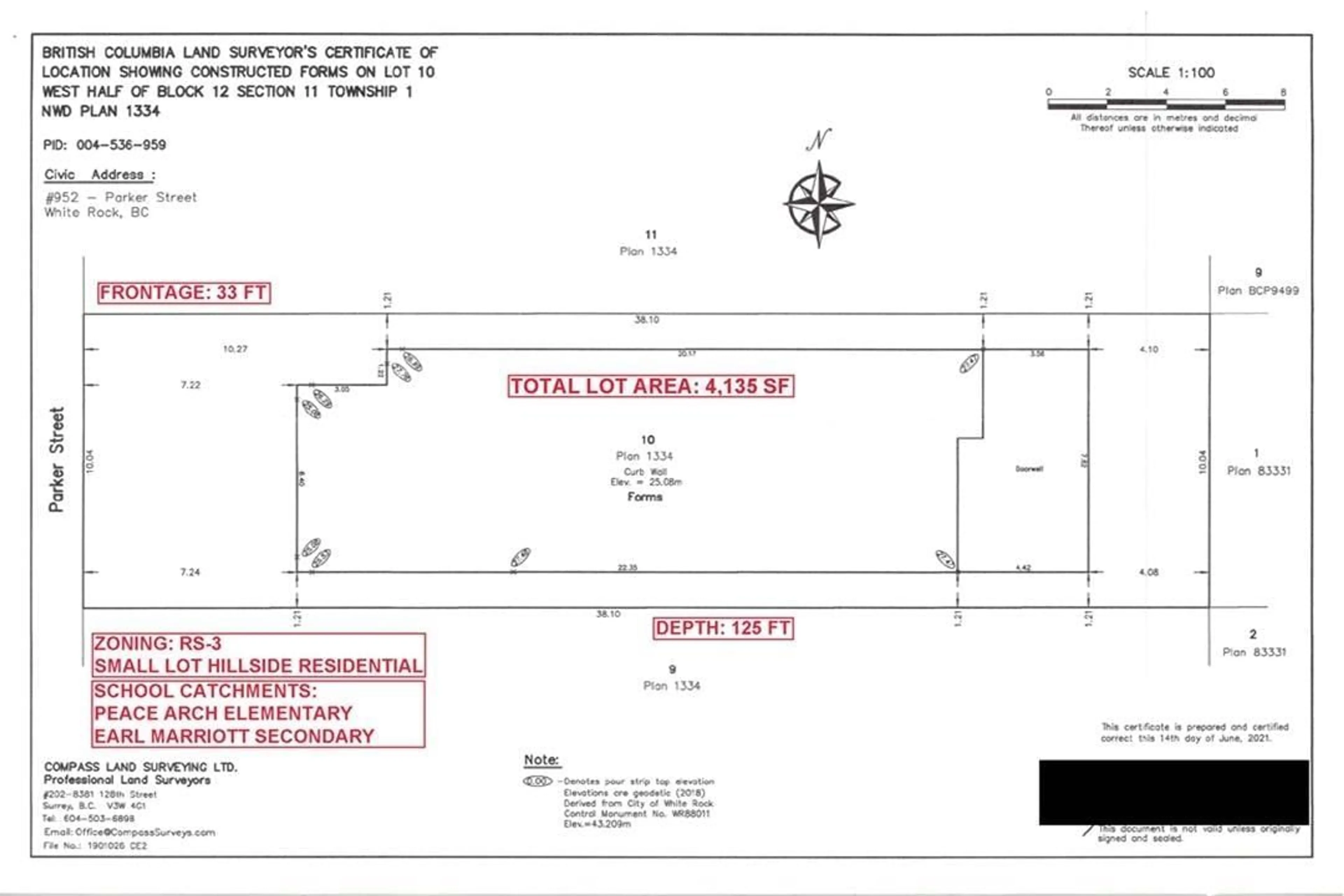 Floor plan for 952 PARKER STREET, White Rock British Columbia V3S8E8