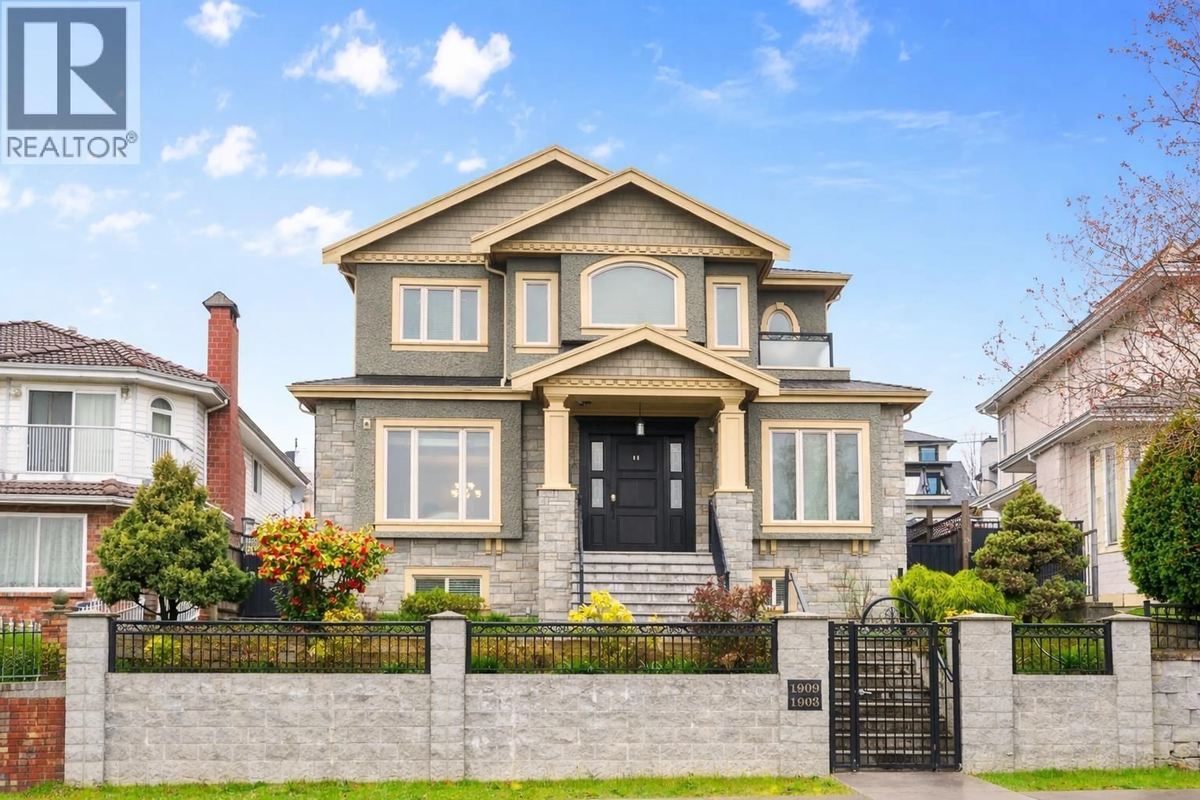 Home with brick exterior material, street for 1909 64TH AVENUE, Vancouver British Columbia V5P2M9