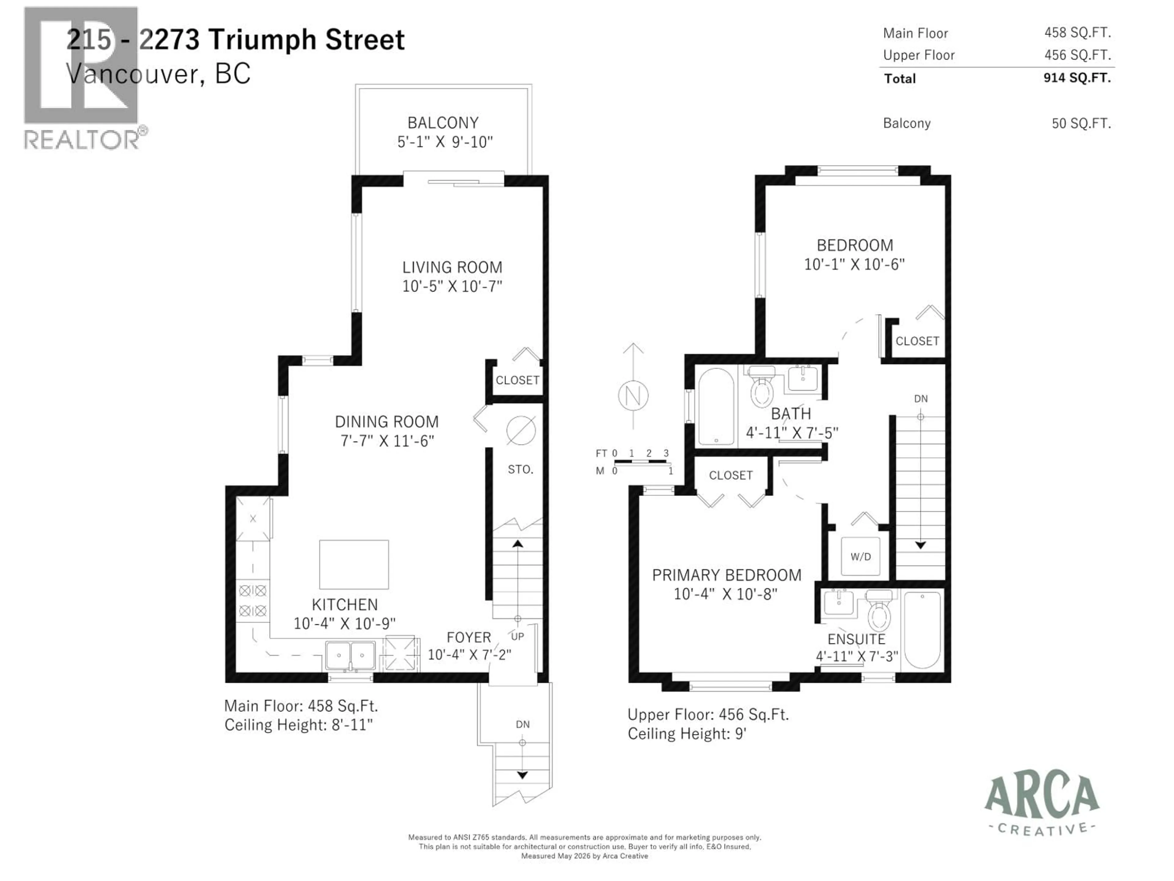 Floor plan for 215 - 2273 TRIUMPH STREET, Vancouver British Columbia V5L1L2