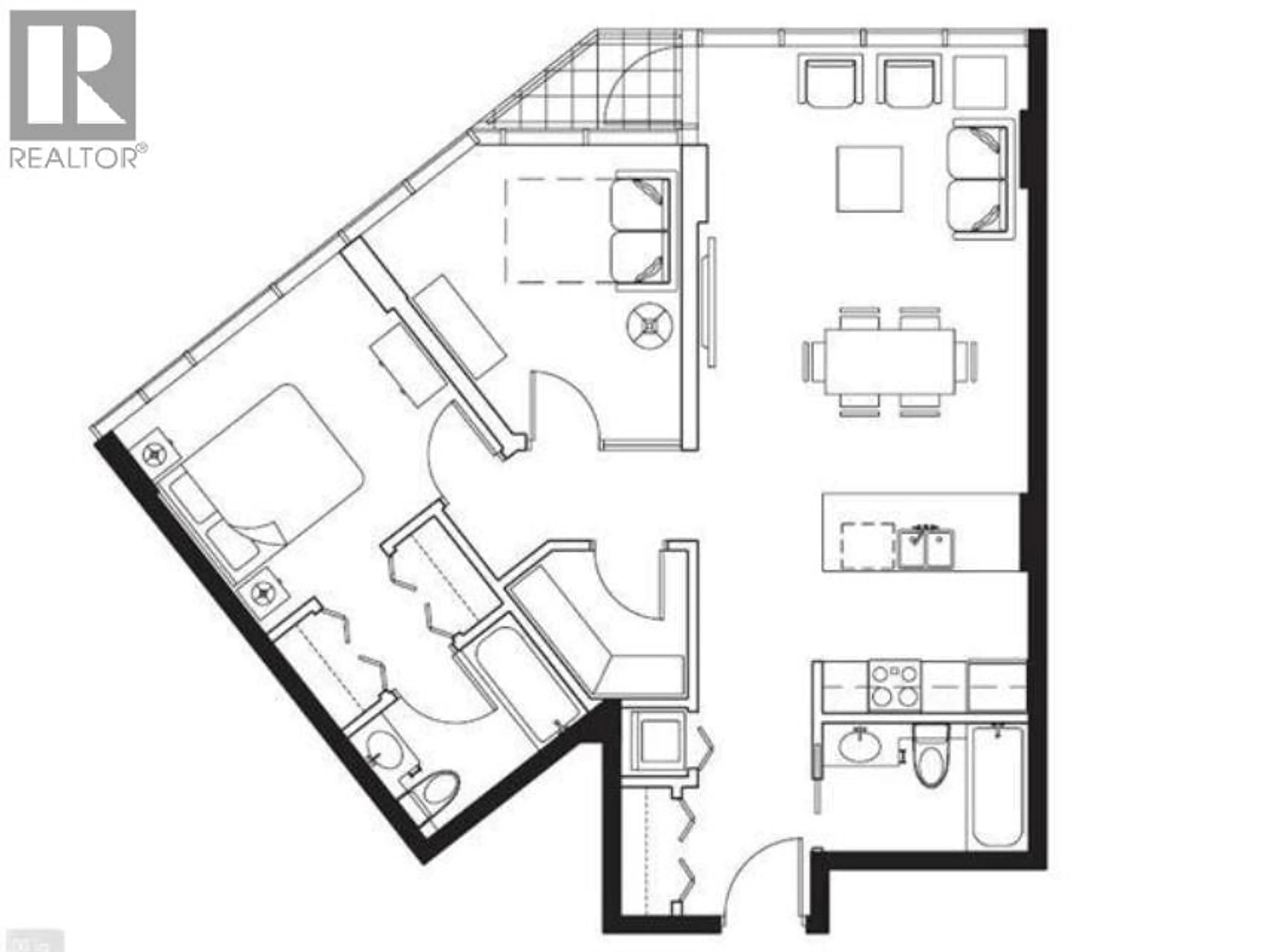 Floor plan for 805 - 788 HAMILTON STREET, Vancouver British Columbia V6B0E9