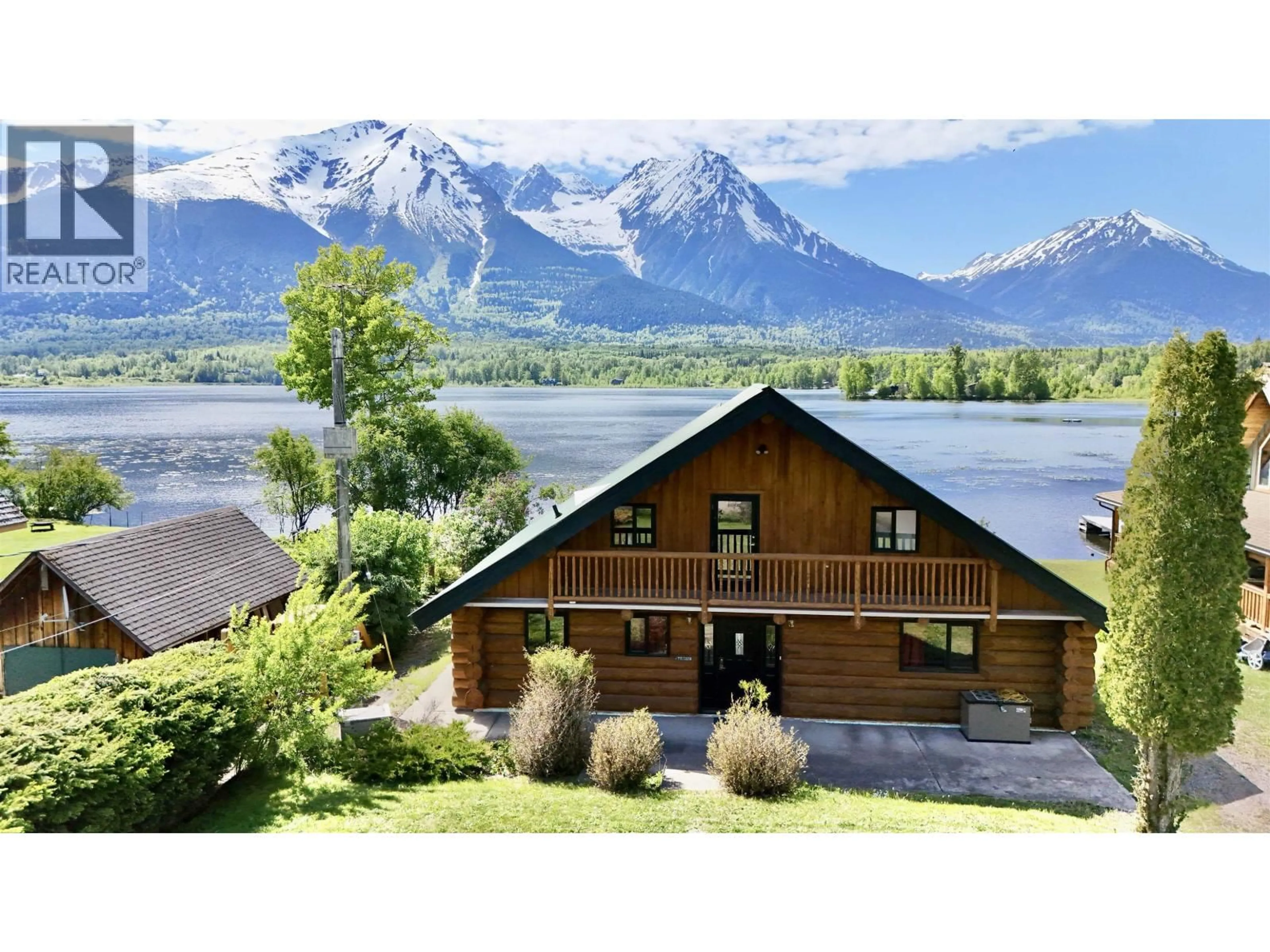 A pic from outside/outdoor area/front of a property/back of a property/a pic from drone, water/lake/river/ocean view for 6463 HETHERINGTON ROAD, Smithers British Columbia V0J2N2